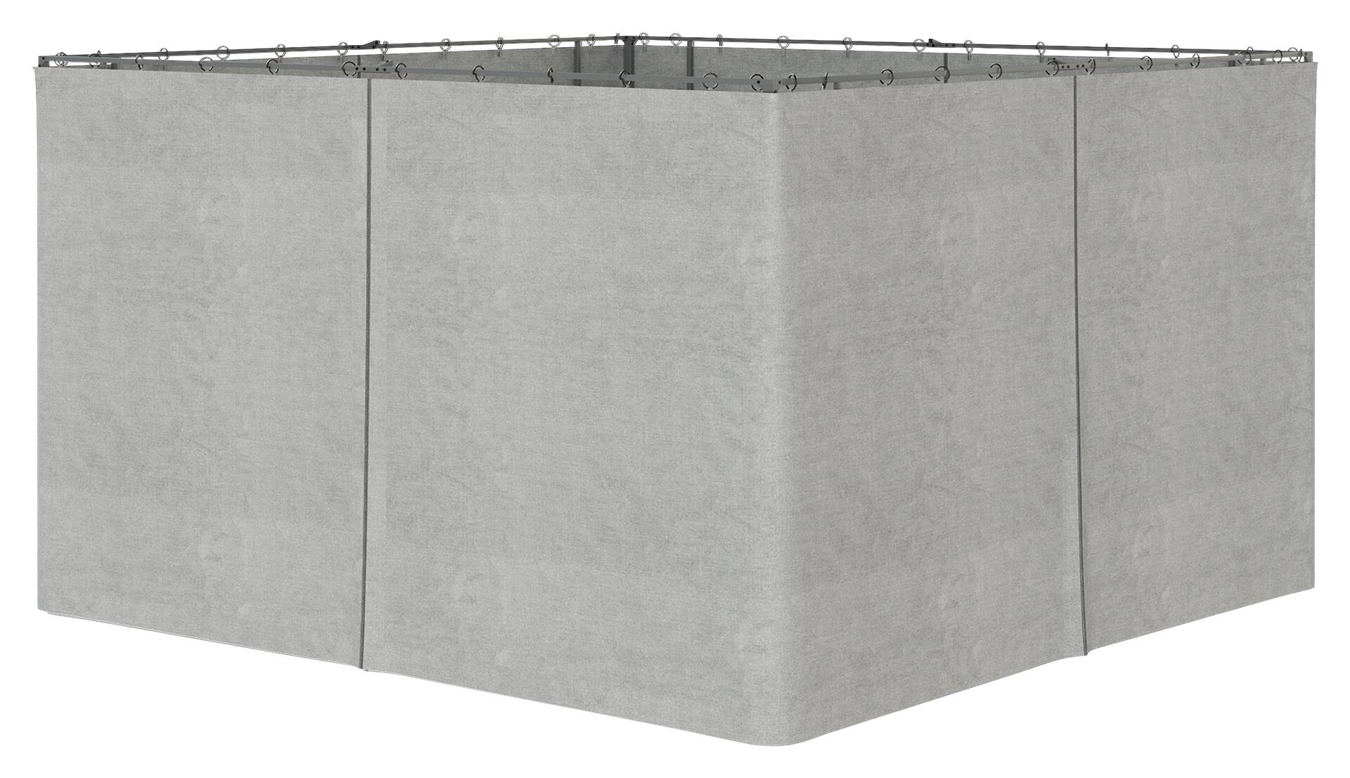 Outsunny Pavillon-Zubehör hellgrau Polypropylen H/L: ca. 352x205 cm