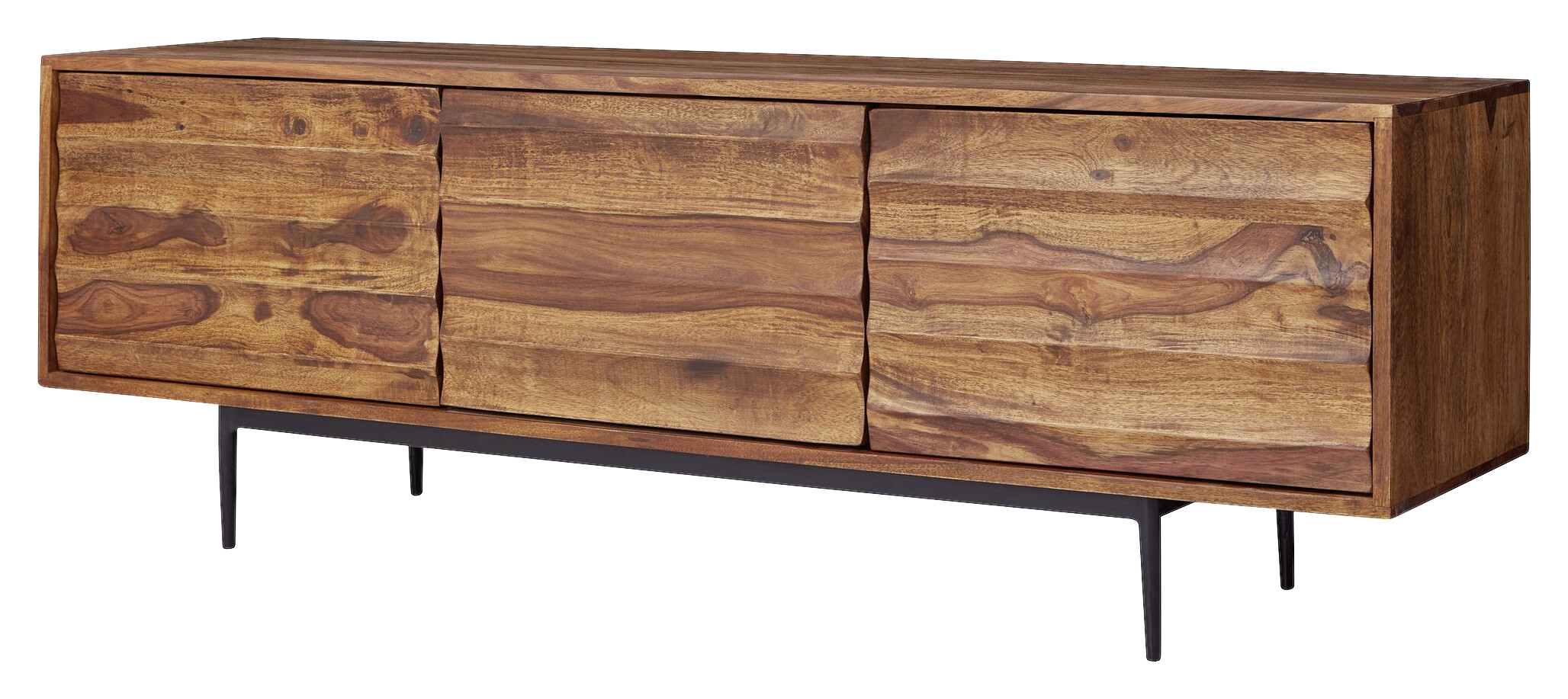 Lowboard natur schwarz lackiert B/H/T: ca. 147x50x38 cm Lowboard natur schwarz lackiert B/H/T: ca. 147x50x38 cm