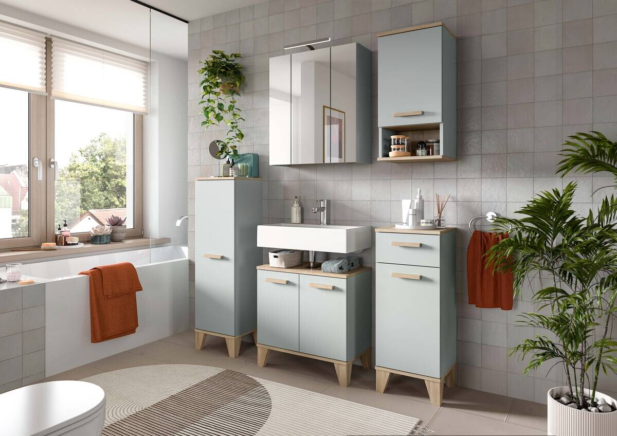 Badezimmer-Set STAR Eiche Nachbildung B/H/T: ca. 60x68x19 cm