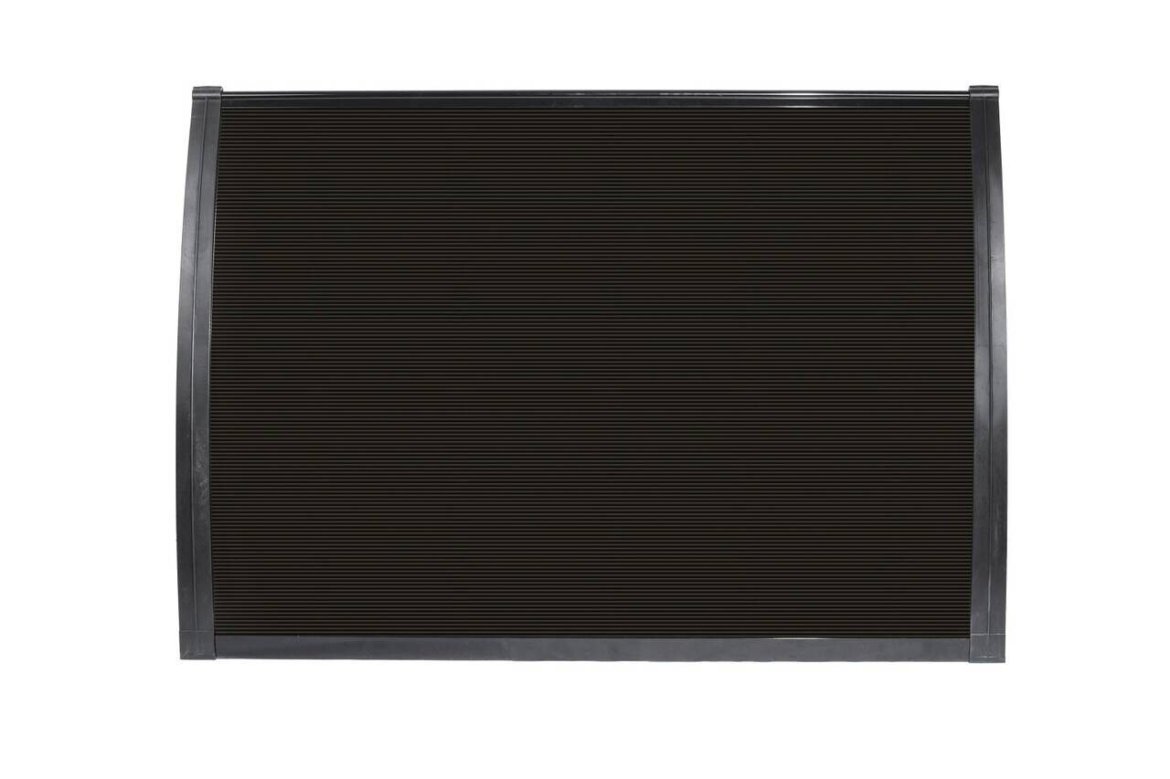 Brosplast Vordach Crocus schwarz B/H/L: ca. 120x23x80 cm