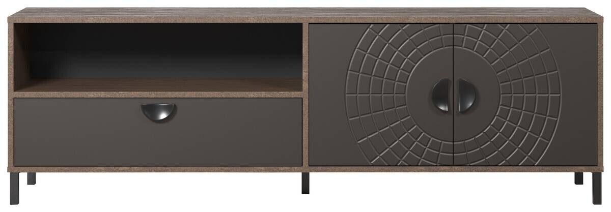 Lowboard Fusion Eiche dunkel Nachbildung bronze Optik B/H/T: ca. 183x55x40 cm