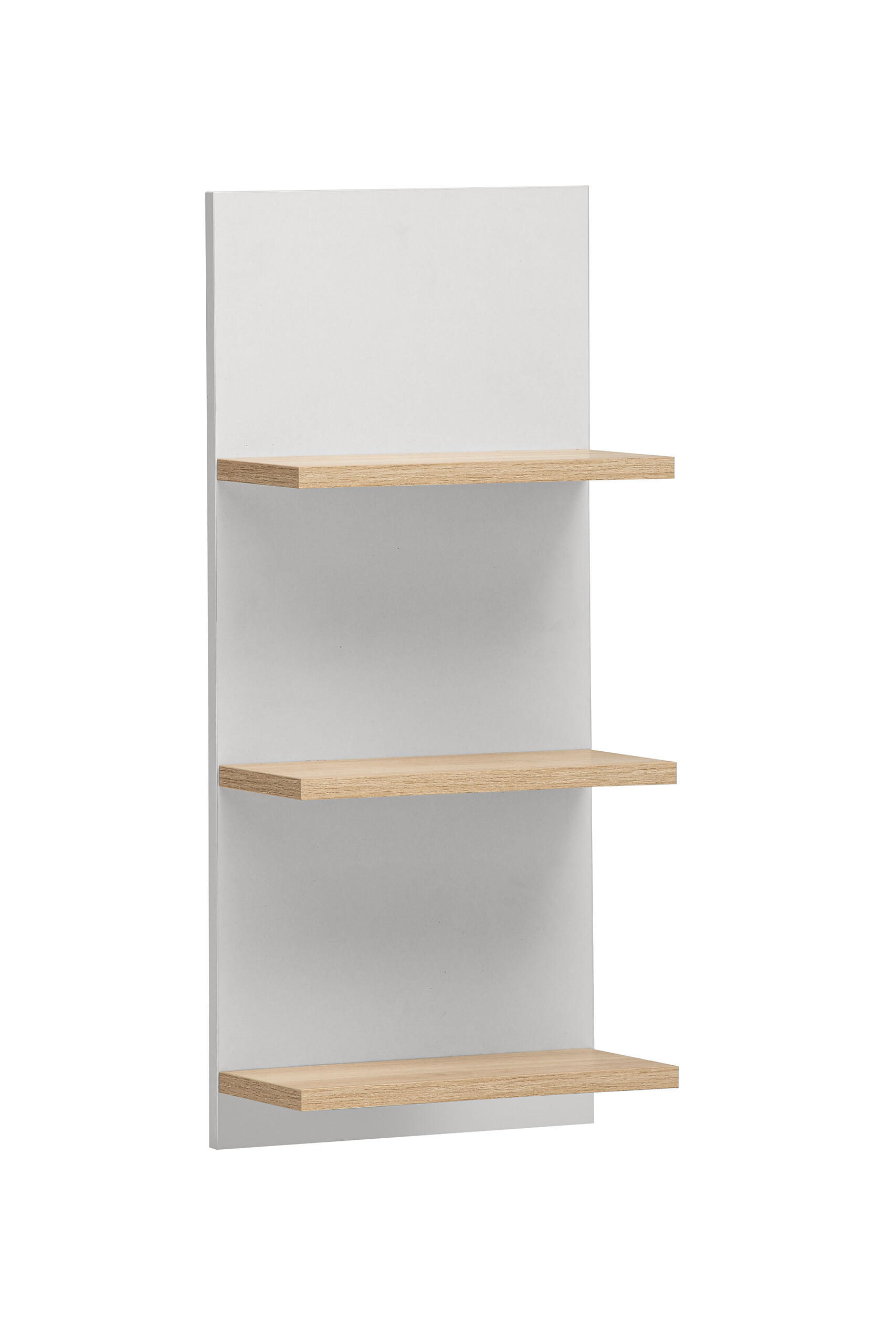 Regal Emmik weiß matt Eiche Eiche weiß Nachbildung B/H/T: ca. 30,3x70,2x17,45 cm Regal Emmik weiß matt Eiche Eiche weiß Nachbildung B/H/T: ca. 30,3x70,2x17,45 cm