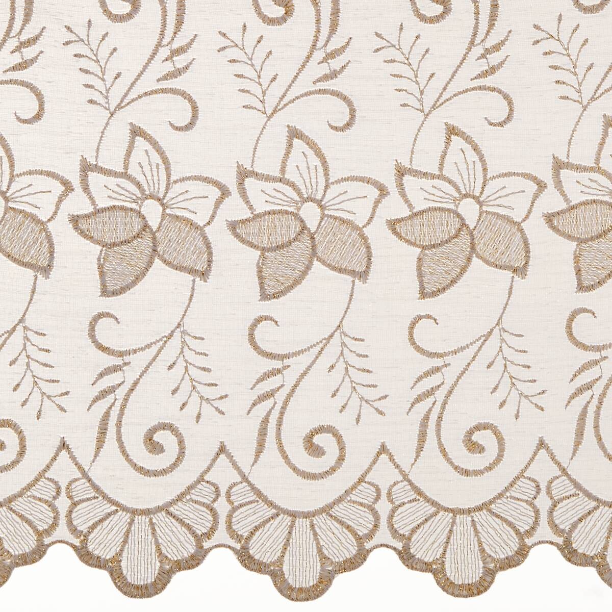 POCOline Scheibengardine Doris weiß B/L: ca. 140x110 cm