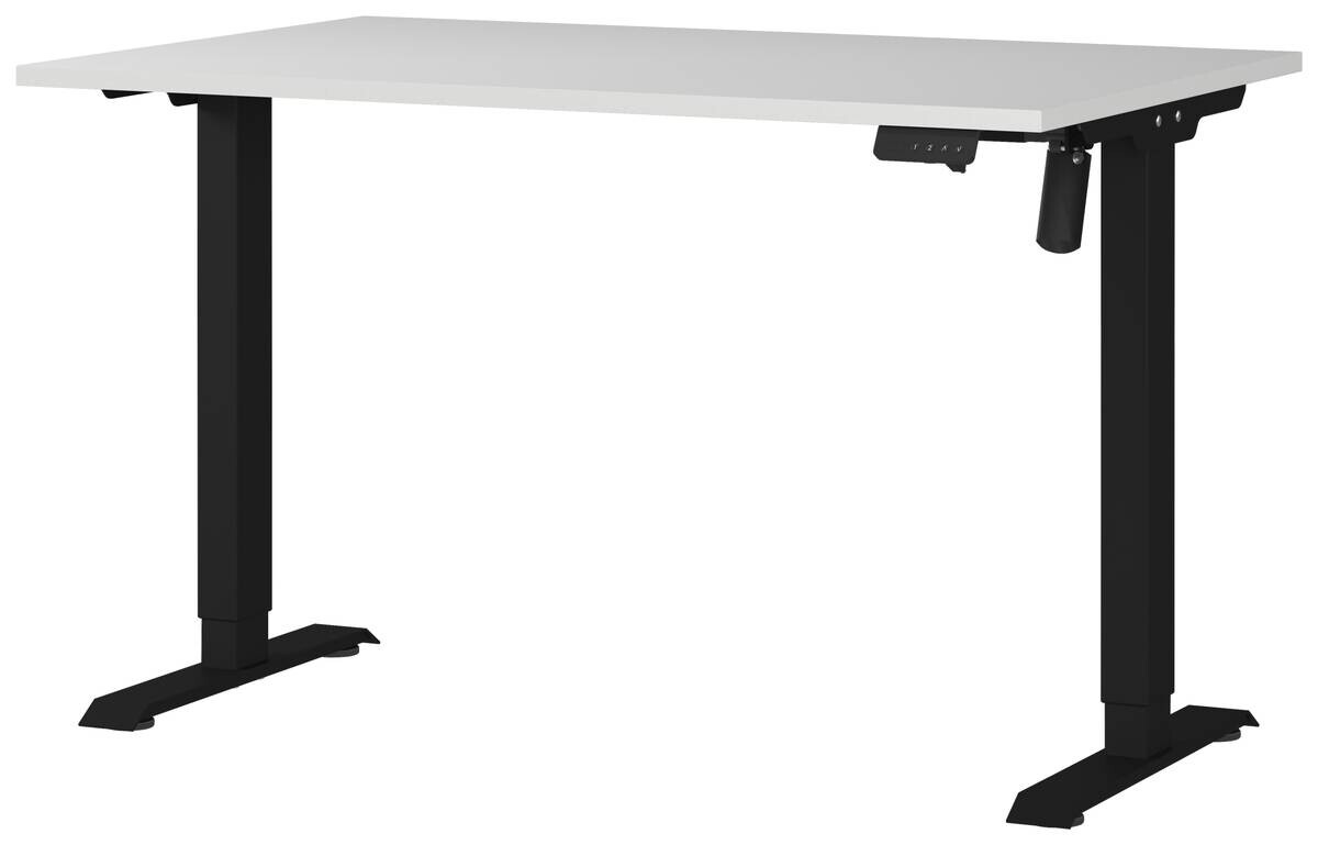 Schreibtisch 8022-581 Lichtgrau schwarz B/H/T: ca. 120x118x80 cm Schreibtisch 8022-581 Lichtgrau schwarz B/H/T: ca. 120x118x80 cm