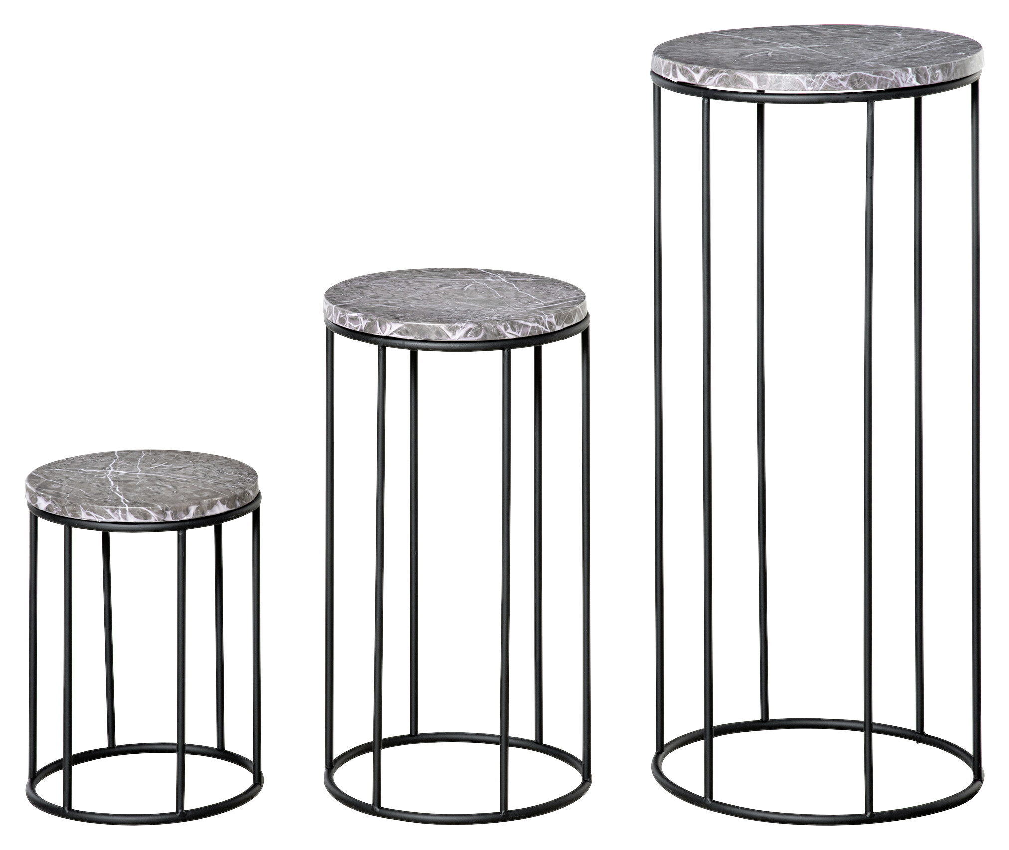 Outsunny Blumenständer schwarz Metall H/D: ca. 70x30 cm