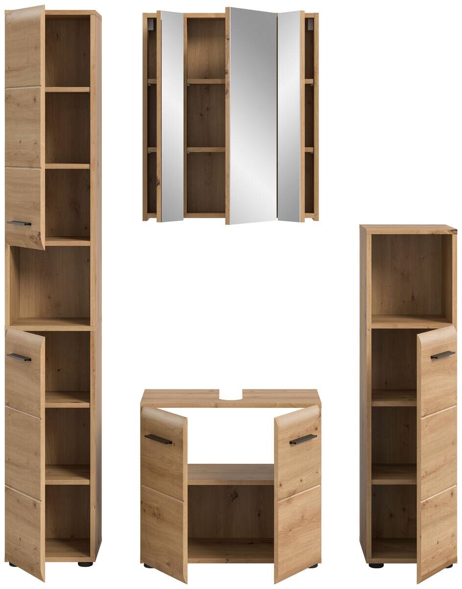 Badezimmer-Set Ice Artisan Oak Nachbildung B/H/T: ca. 150x185x30 cm