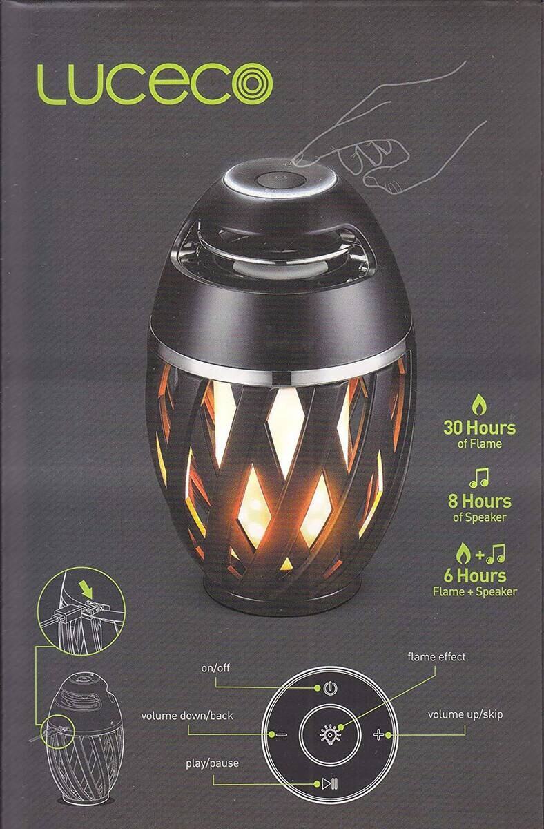 Näve Leuchten Tischleuchte 5243822 schwarz Kunststoff H/D: ca. 16,5x10 cm null 48 Brennstellen