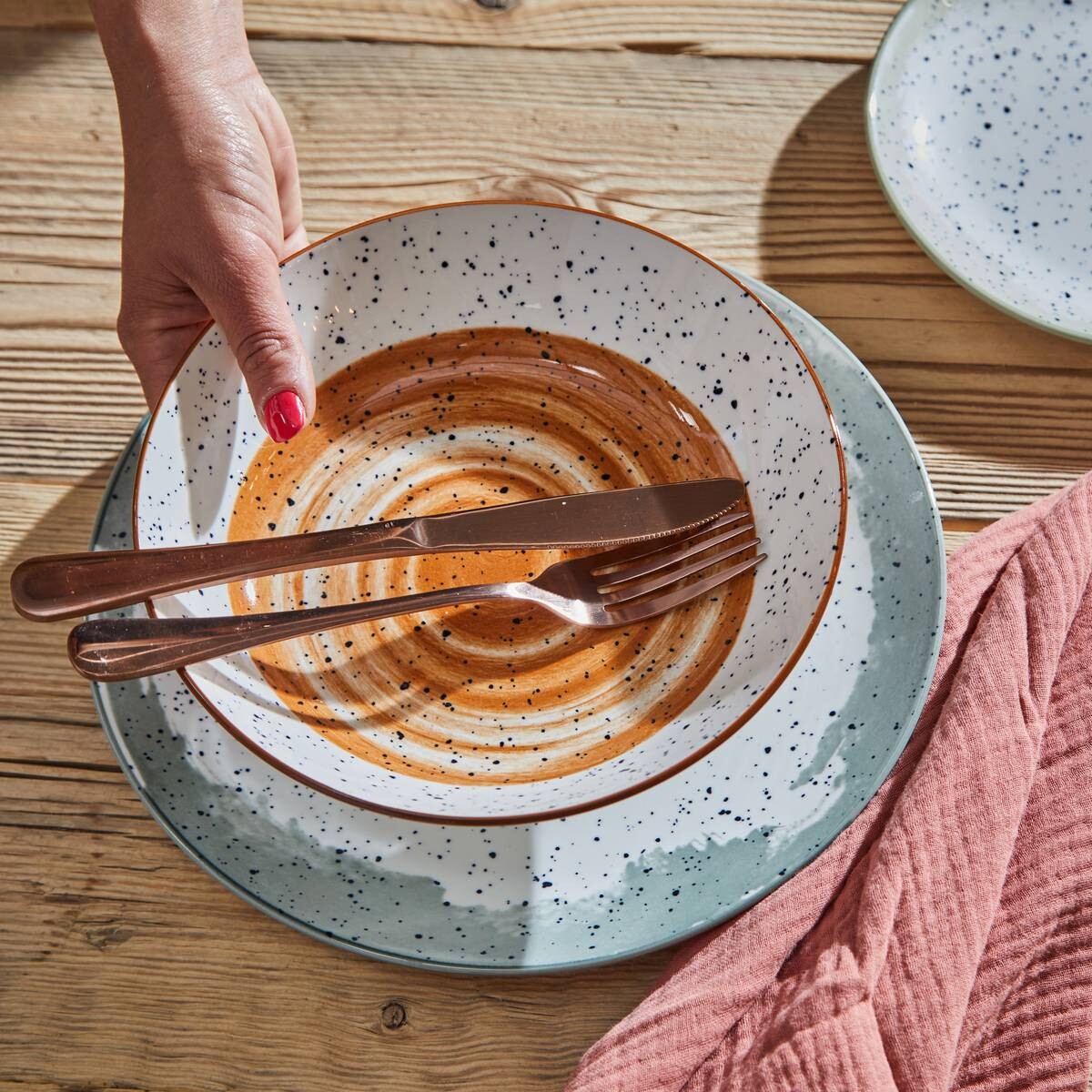 TOGNANA Tafelservice Sienna multicolor Porzellan 18 tlg.