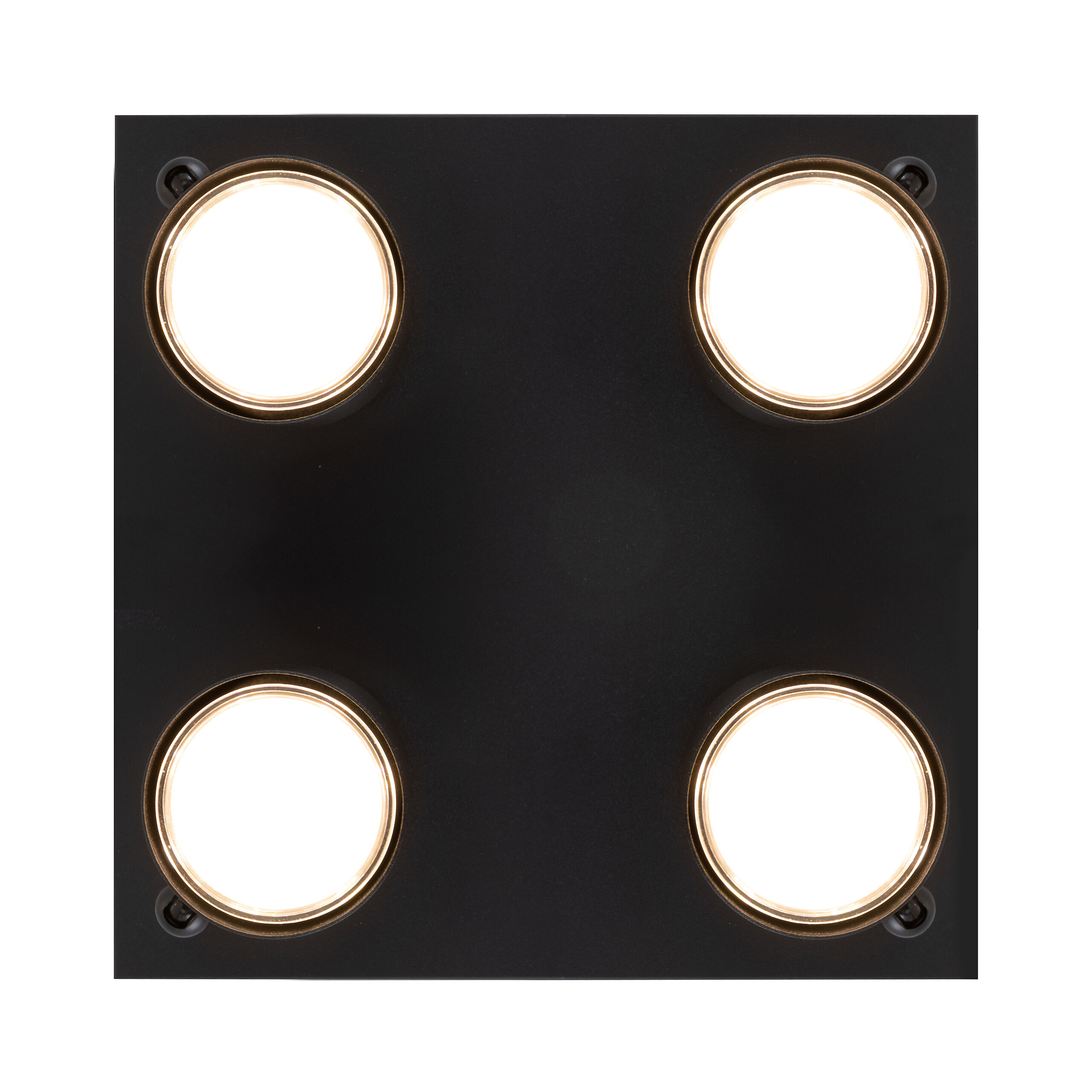 POCOline Spotbalken Thanina schwarz Metall B/H/L: ca. 28x12x28 cm GU10 4 Brennstellen