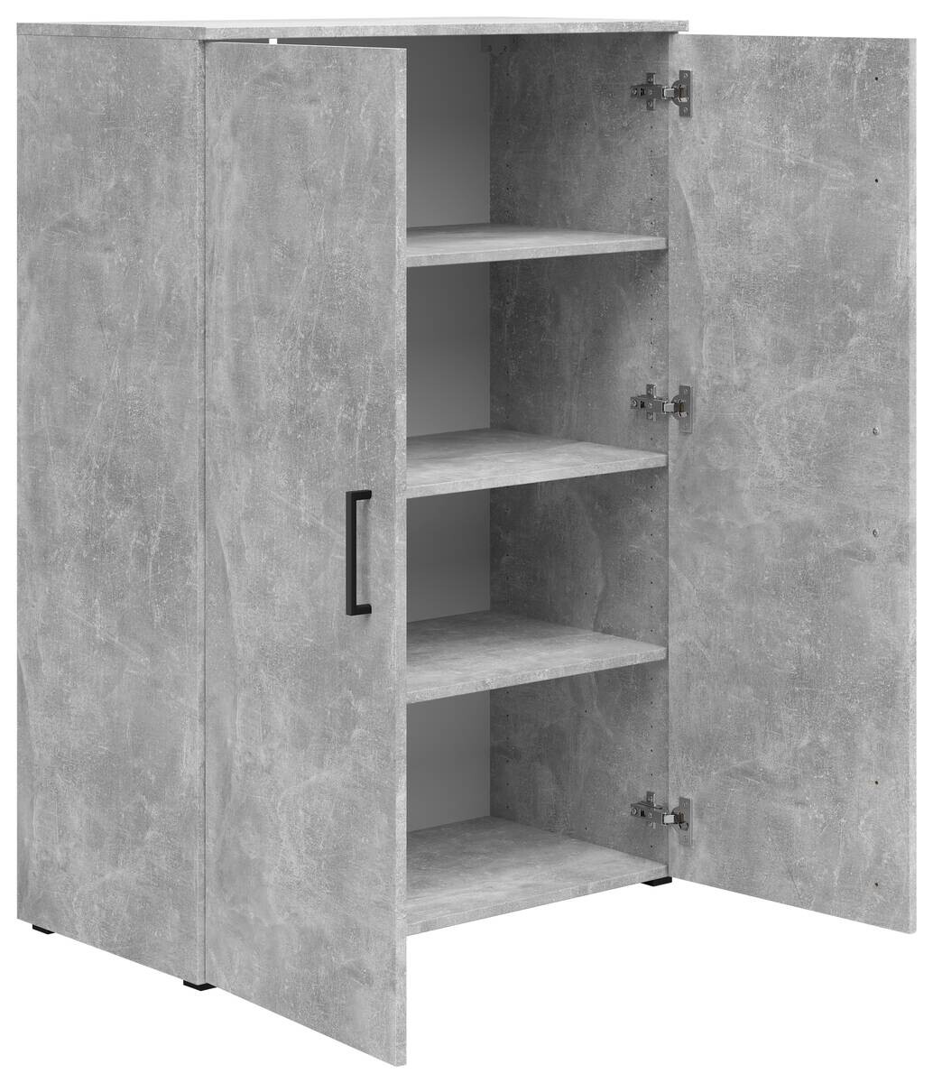 Kommode Multi-Stauraum Typ 31 Beton Optik B/H/T: ca. 80x115x40 cm