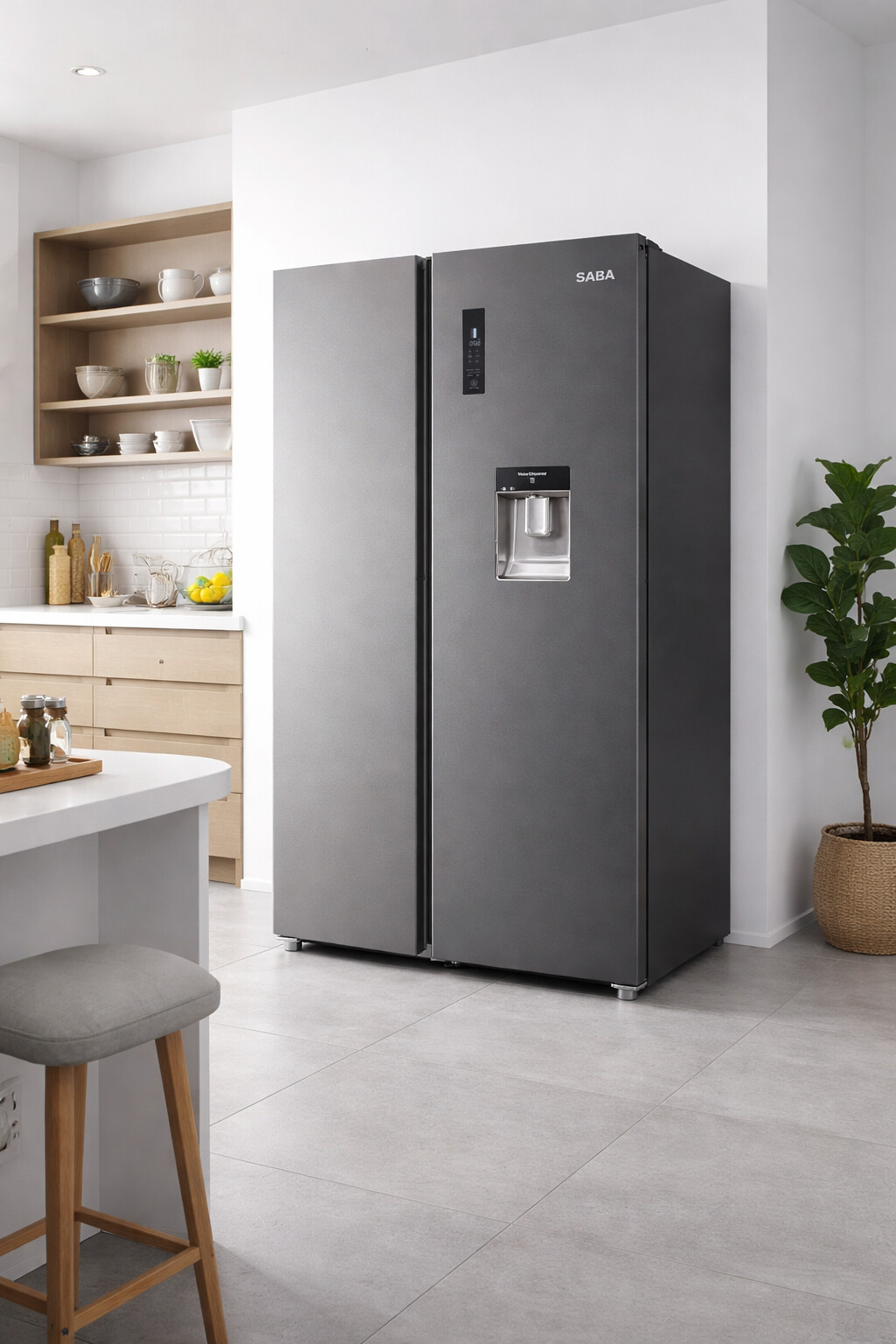 POCOline Side-by-Side SBS177-559 DDIXNFWDD dark Inox B/H/T: ca. 91,2x177x70,4 cm POCOline Side-by-Side SBS177-559 DDIXNFWDD dark Inox B/H/T: ca. 91,2x177x70,4 cm