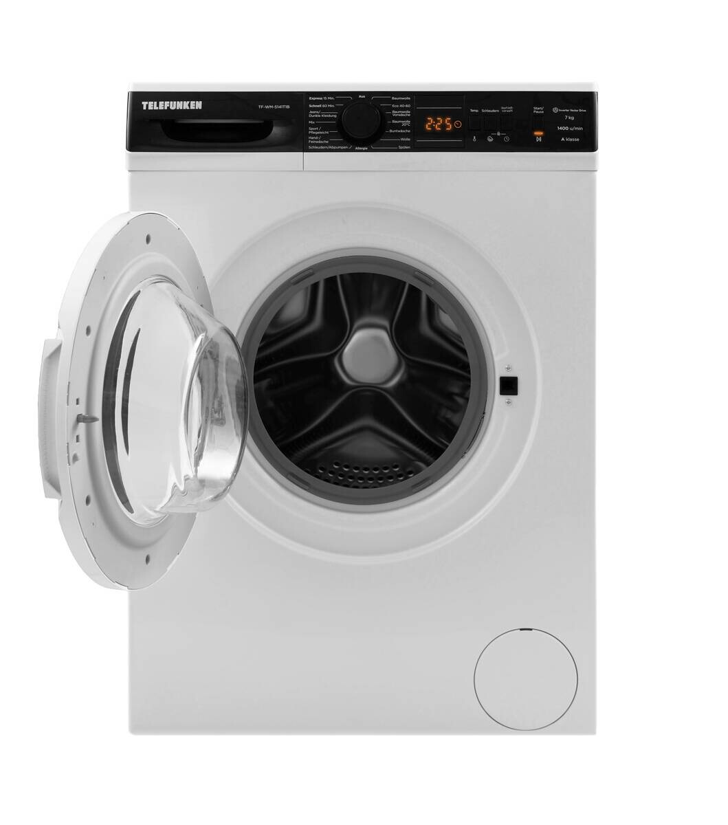 Telefunken Waschmaschine TF-WM-5441T1B weiß B/H/T: ca. 59,7x84,5x49,7 cm ca. 7 kg