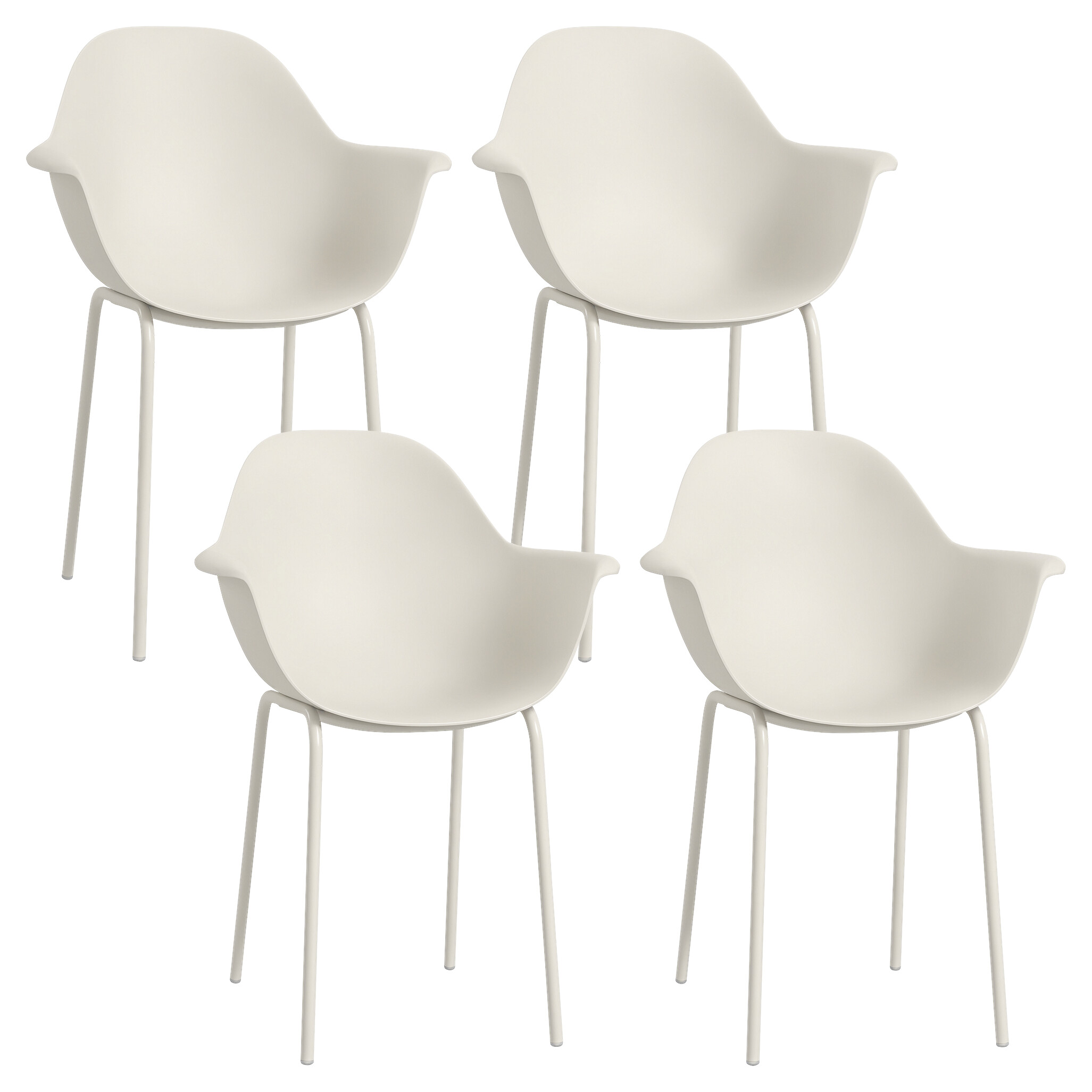 Outsunny Bistro-Set grau Stahl B/H/L: ca. 55x84x59 cm