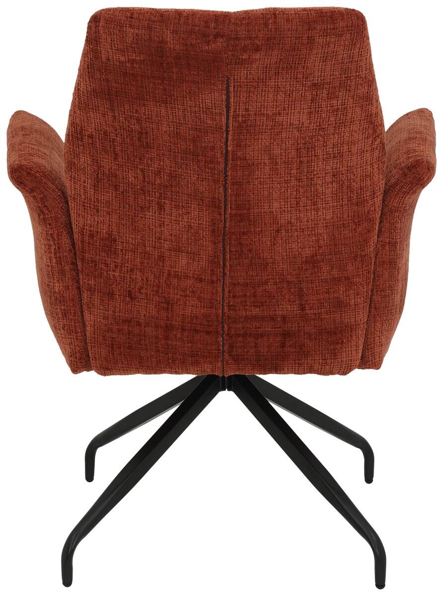 Armlehnstuhl Viktoria Copper schwarz Webstoff Microfaser B/H/T: ca. 71x93x68 cm