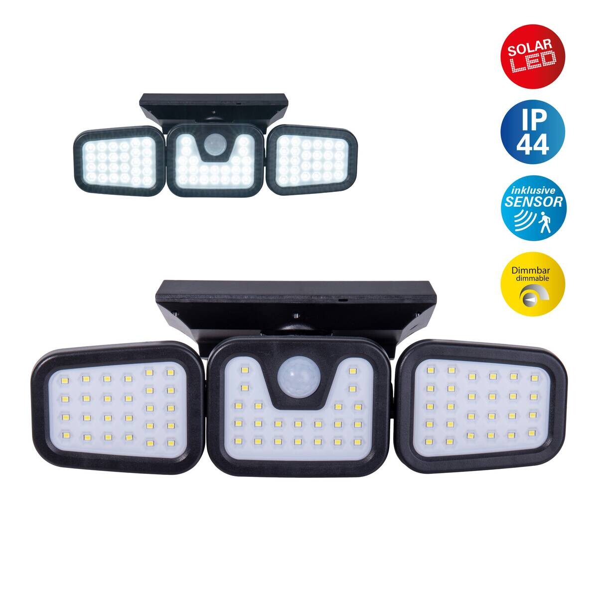 Außenwandleuchte 1394522 schwarz Kunststoff B/H/T: ca. 28,3x11x13,5 cm