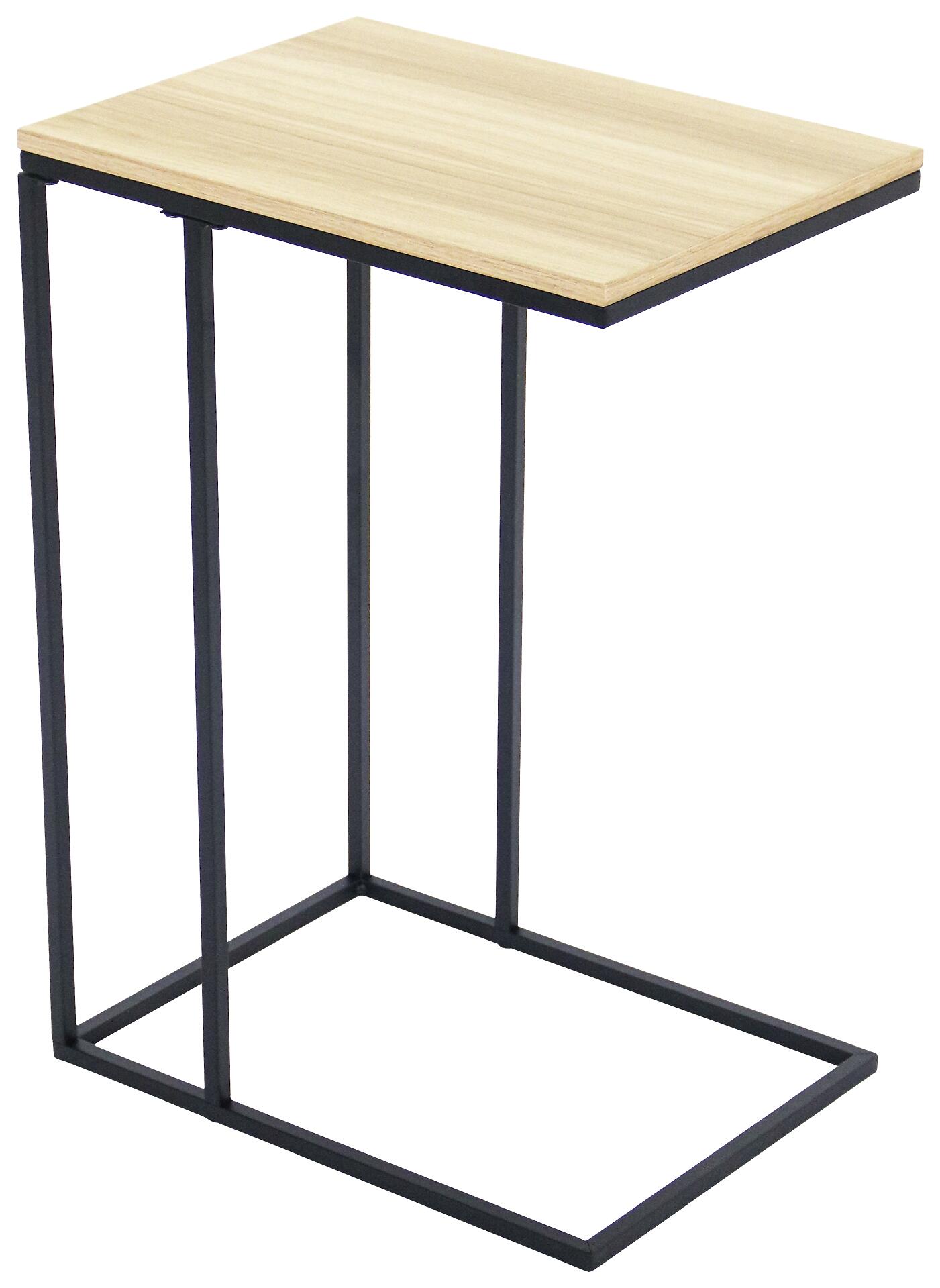 Beistelltisch Leo Artisan Nachbildung schwarz B/H/T: ca. 30x58x40 cm