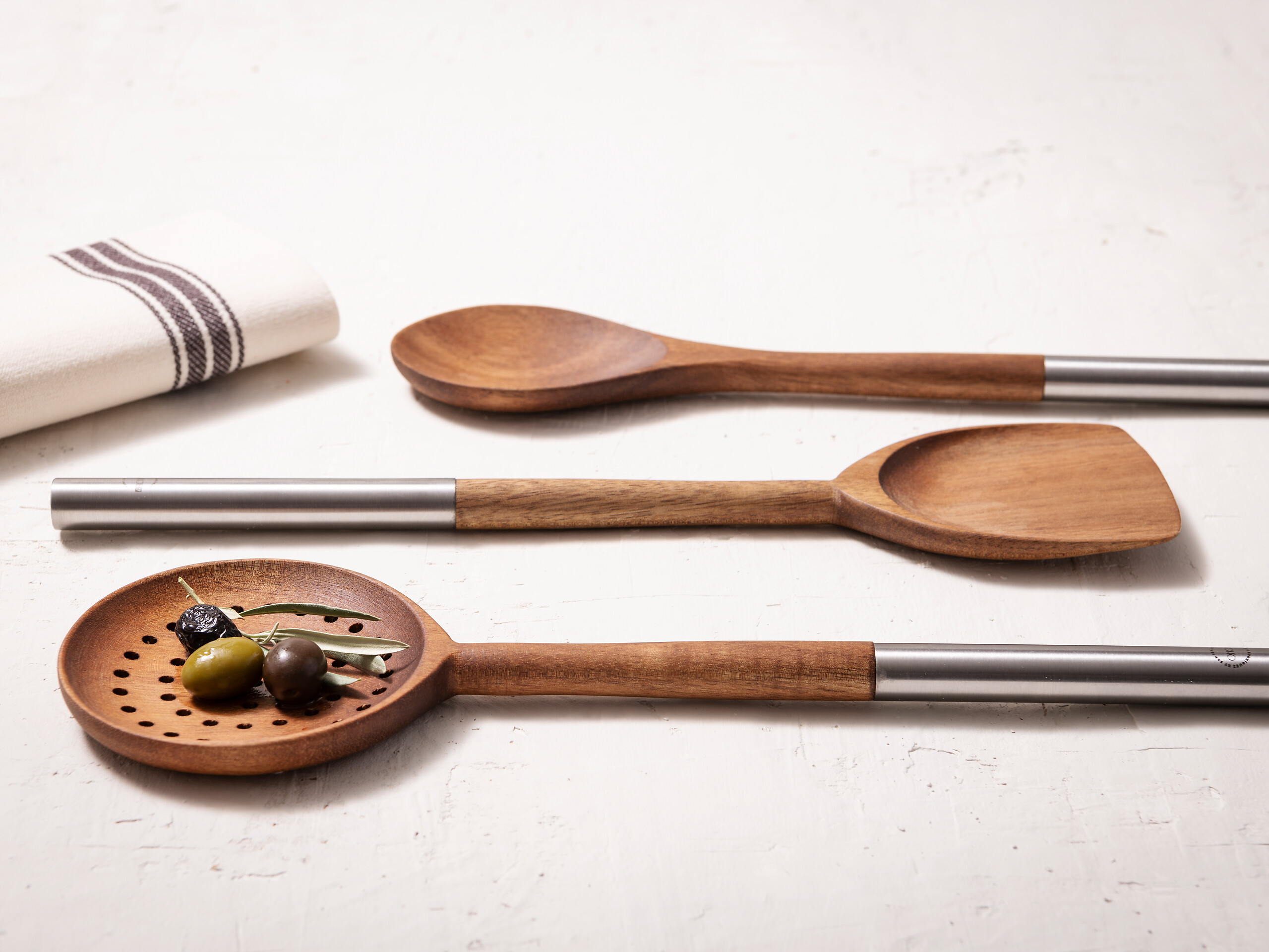 SAN IGNACIO Küchenwerkzeug-Set EL BOHIO braun Edelstahl