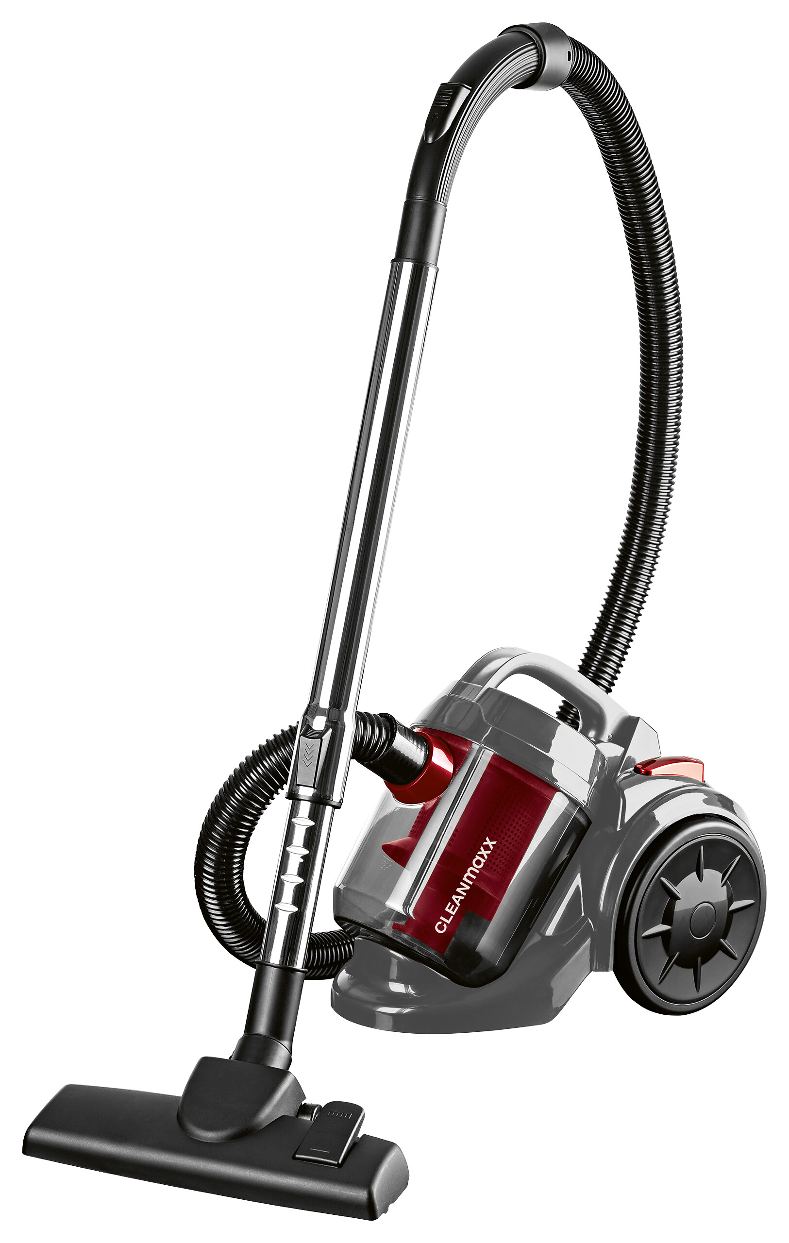 CLEANmaxx Staubsauger schwarz rot B/H/L: ca. 28x32x40 cm
