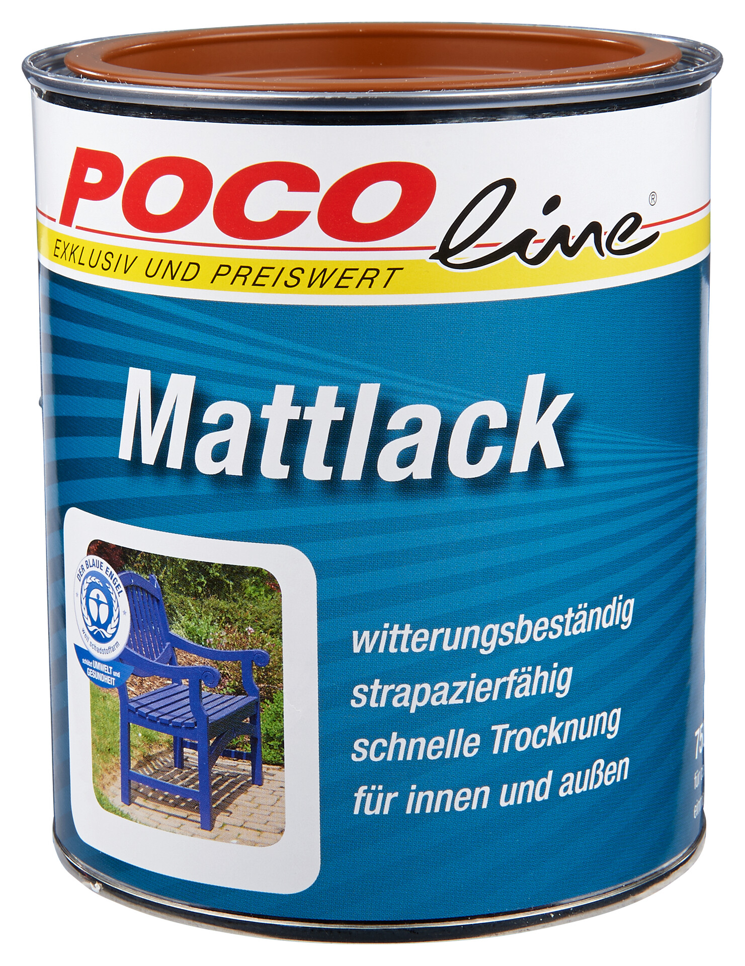 POCOline Acyl Buntlack lehmbraun matt ca. 0,75 l