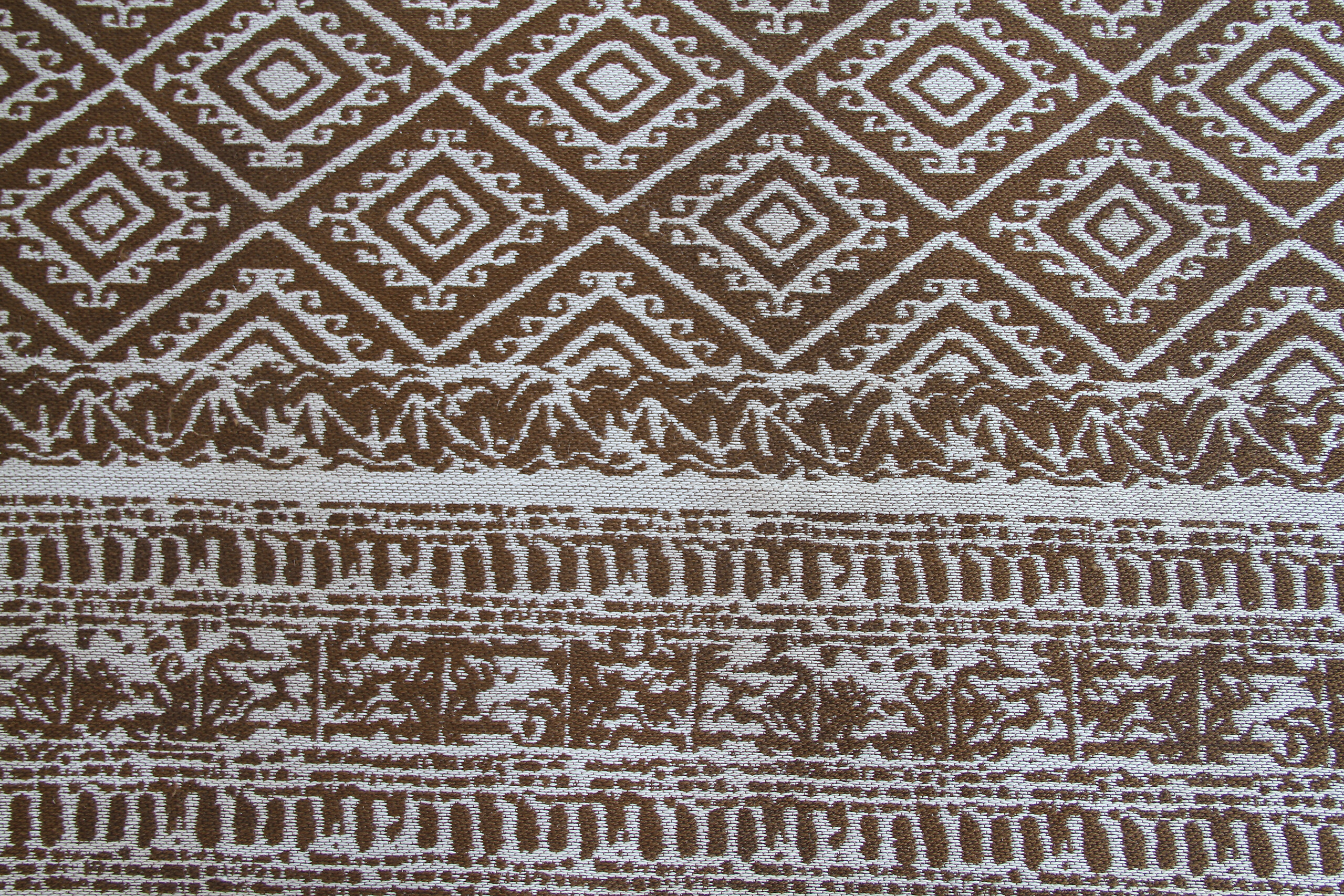 Kayoom Flachgewebeteppich Sunny 110 braun B/L: ca. 160x230 cm