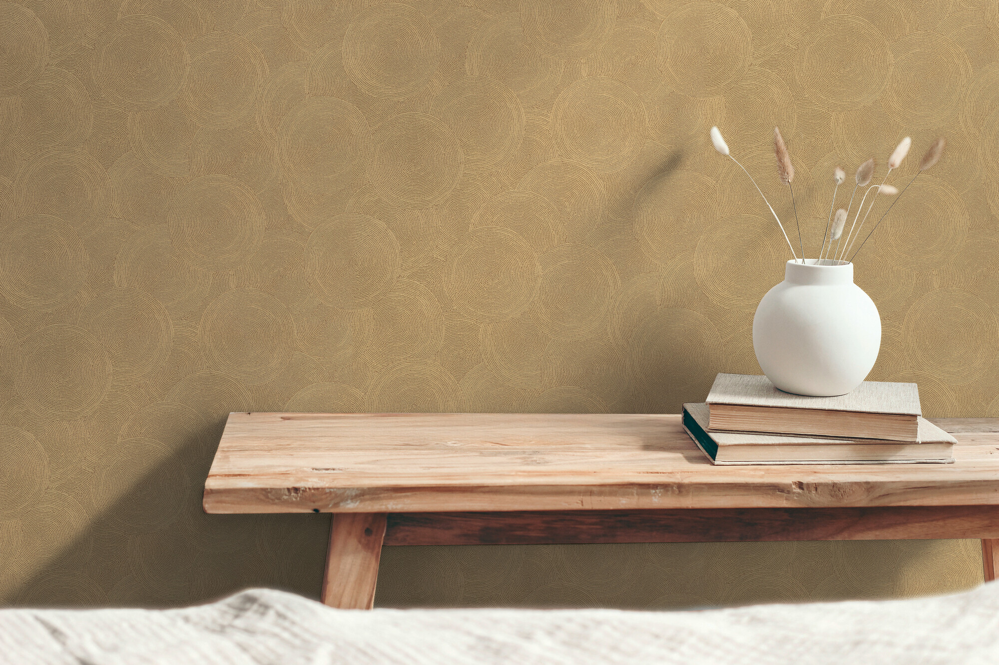 A.S.Creation Vliestapete gelb braun B/H/D: ca. 53x1005x8,8 cm