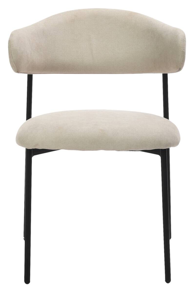 Stuhl JERSEY 2er-Set. taupe Webstoff B/H/T: ca. 58x78x54,5 cm