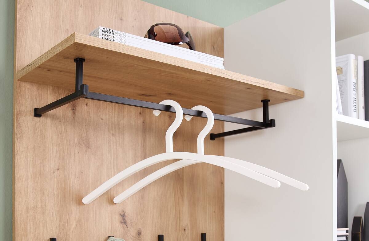 Garderobe Venlo weiß Eiche Artisan Nachbildung B/H/T: ca. 169x196x38 cm