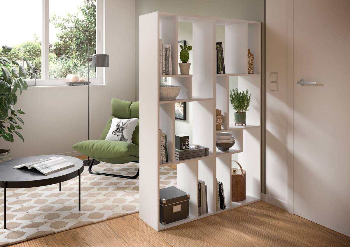 Regal Tommy weiß B/H/T: ca. 159x54x28 cm