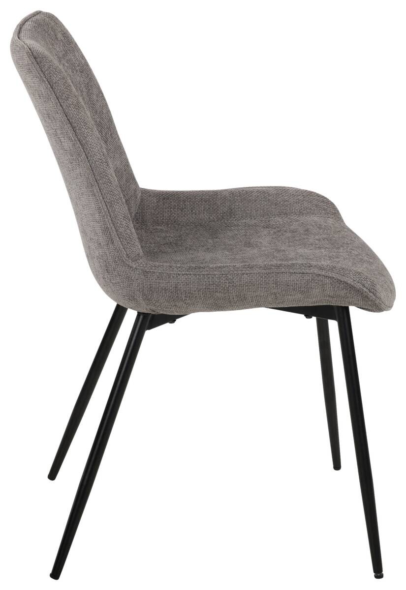 Stuhl Alisha grau Webstoff B/H/T: ca. 54x83x63 cm