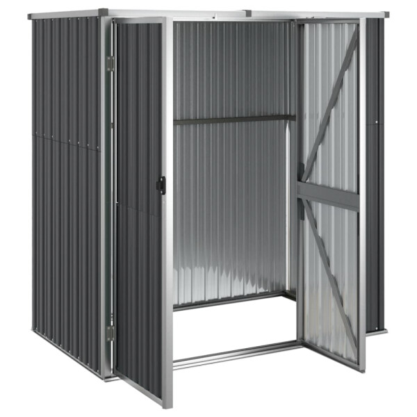 vidaXL Geräteschuppen anthrazit B/H/T: ca. 161x161x89 cm