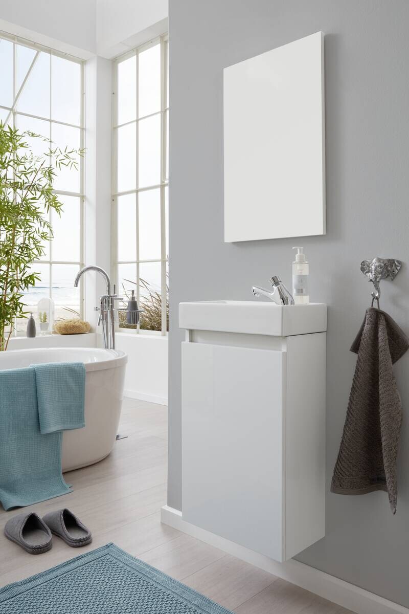 Badezimmer-Set Champ weiß matt B/H/T: ca. 40x68x22 cm