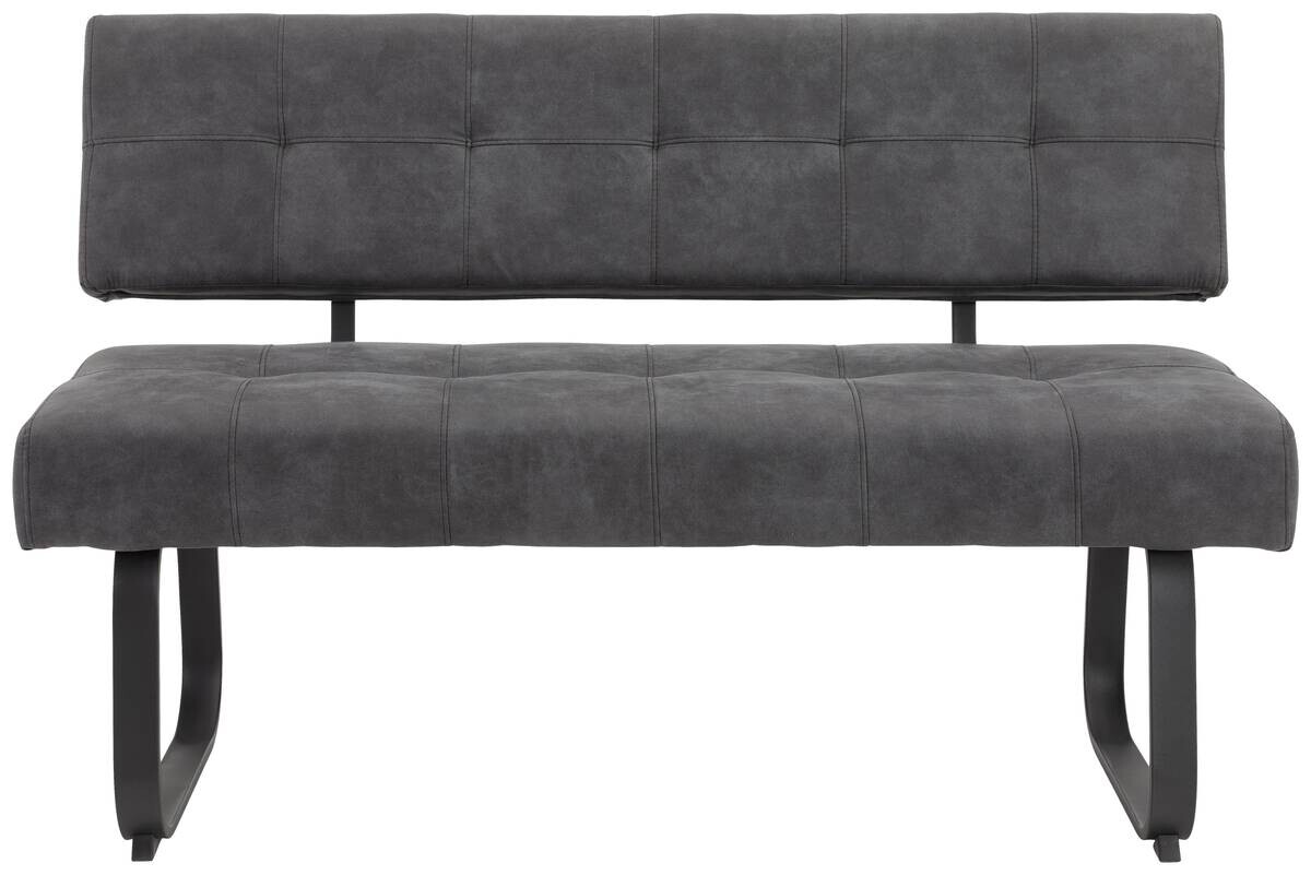 Essgruppe Luise I Eiche anthrazit Microfaser B/H/T: ca. 160x76x80 cm