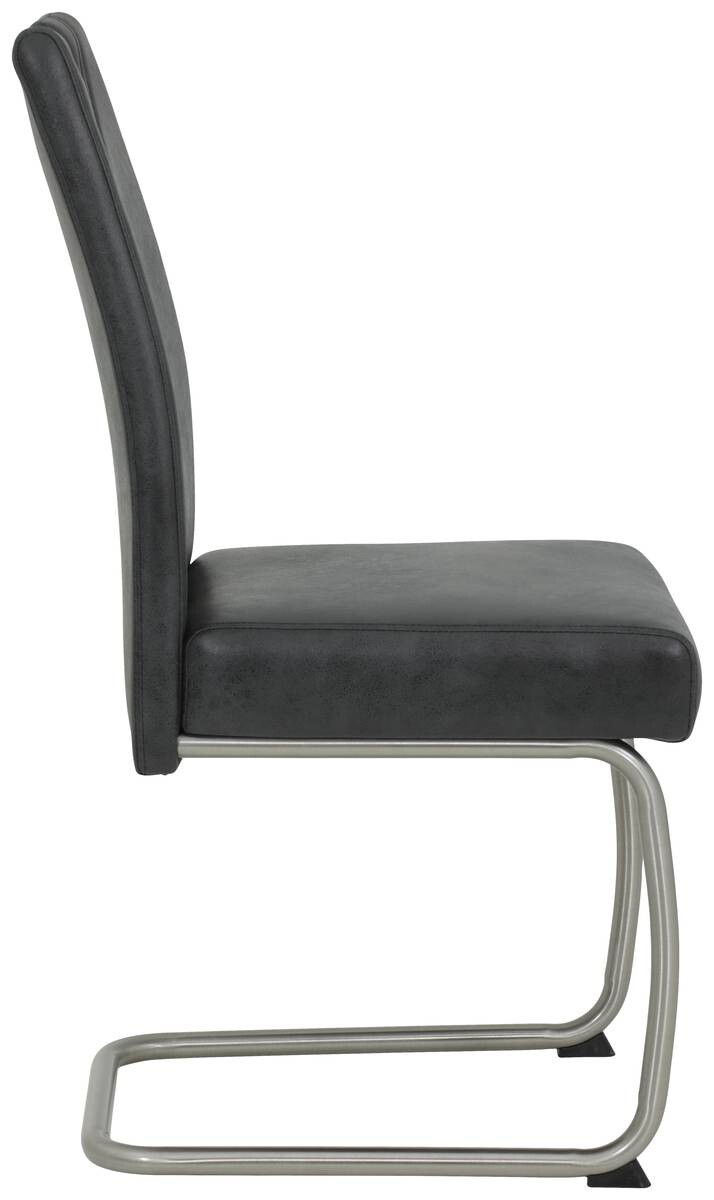 Schwingstuhl Sophie 2er Set anthrazit Vintage Microfaser B/H/T: ca. 43x99x58 cm