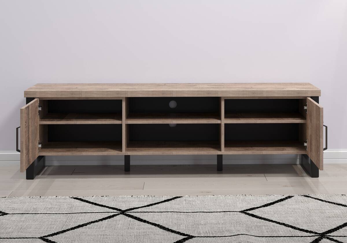 TV-Lowboard Emile Eiche Tabak Nachbildung B/H/T: ca. 166x50x45 cm