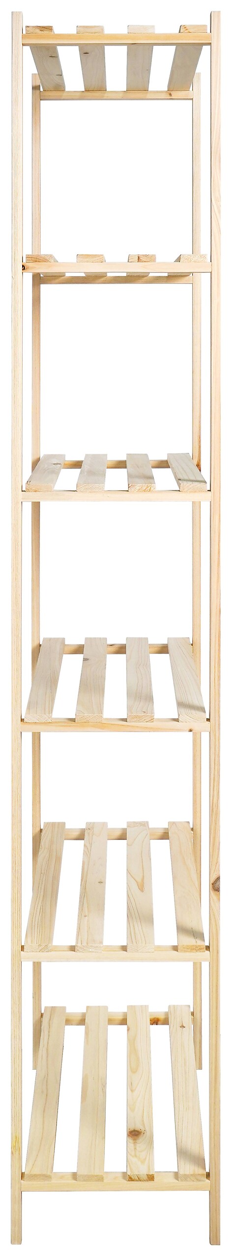 Holzregal natur Holz B/H/T: ca. 75x185x30 cm