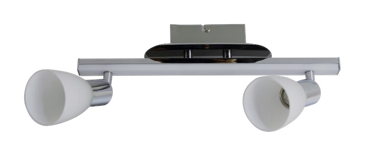 Näve Leuchten LED Deckenleuchte NV1233142 Chrom Metall Glas B/H/L: ca. 8x22x39 cm 2 Brennstellen