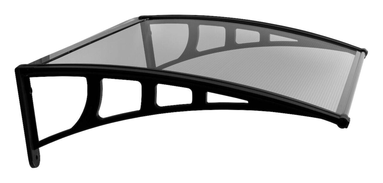 Brosplast Vordach transparent B/H/L: ca. 120x23x70 cm