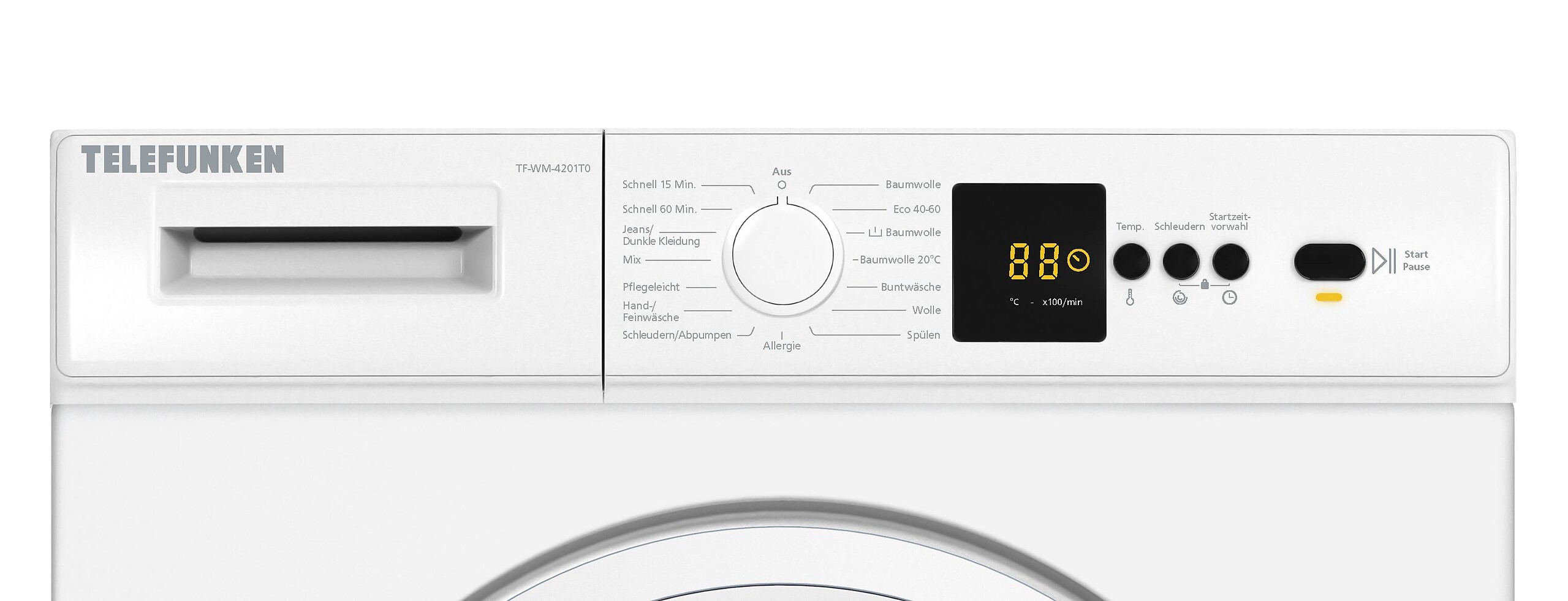 TELEFUNKEN Waschmaschine TF-WM-4201T0 weiß B/H/T: ca. 60x85x50 cm ca. 5 kg