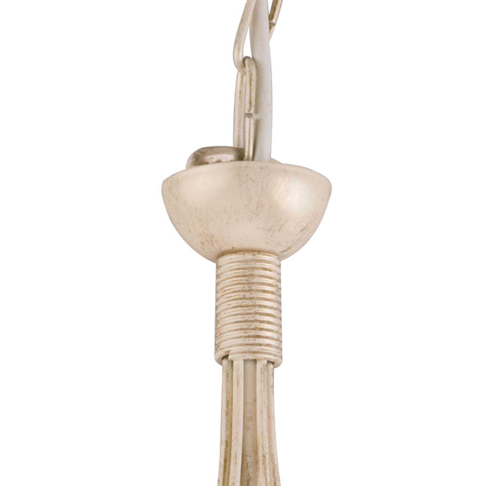 Lamkur Pendelleuchte DONATO 22536 weiß Stahl H/L: ca. 72x57 cm E14 5 Brennstellen