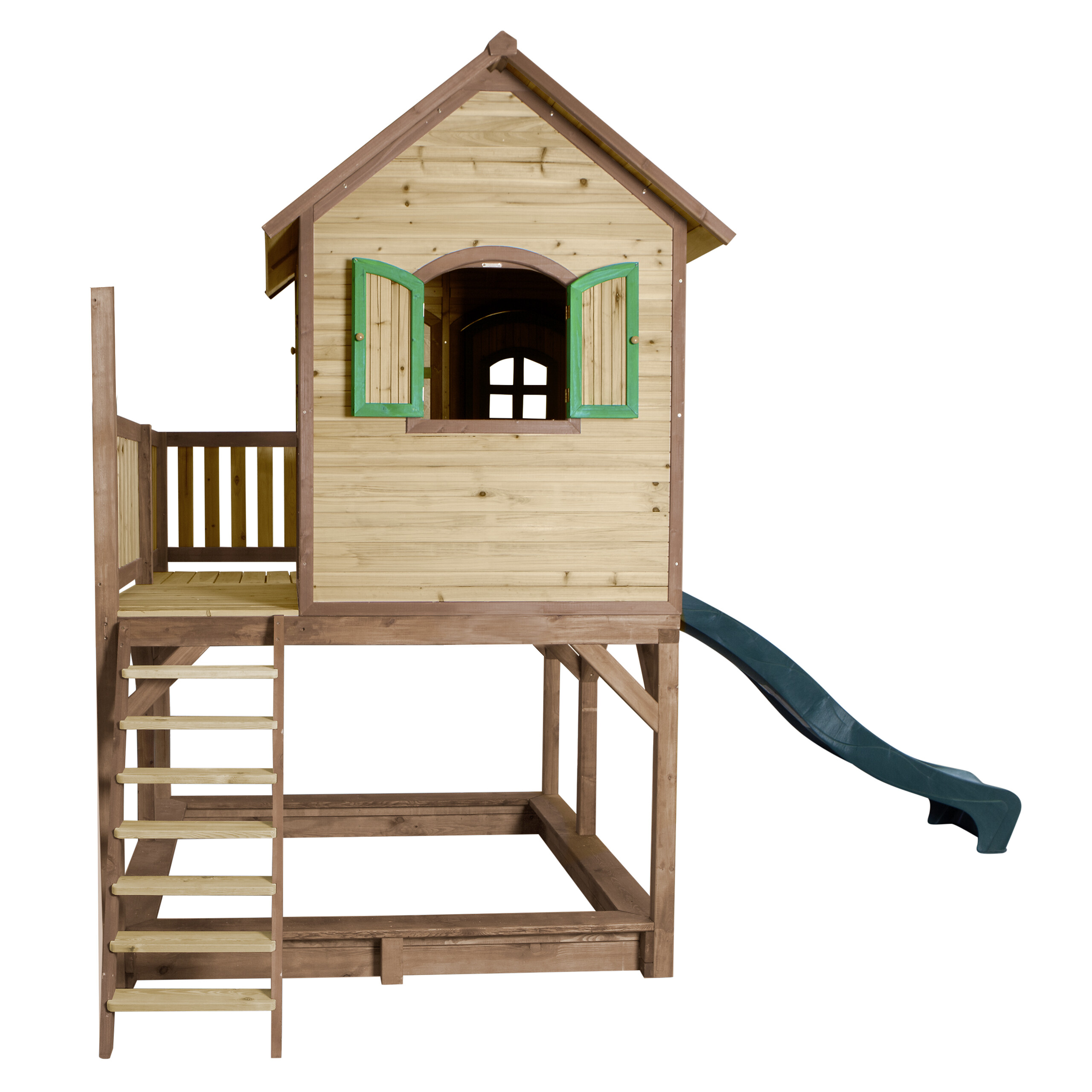 AXI Spielhaus Liam braun B/H/L: ca. 377x291x255 cm
