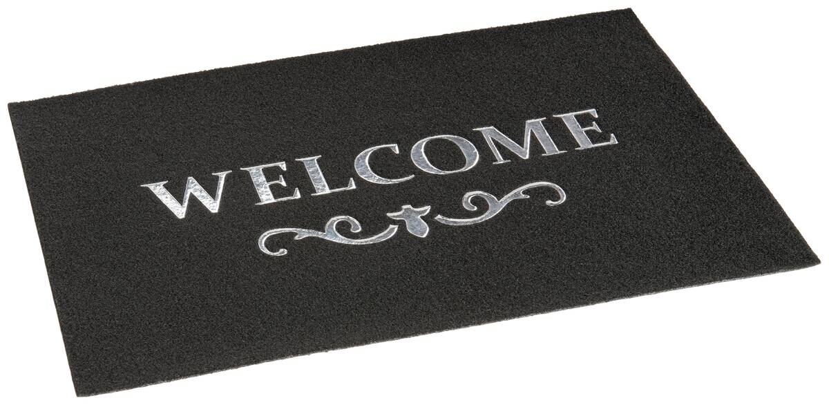 Andiamo Fußmatte Sparkle silber B/L: ca. 40x60 cm