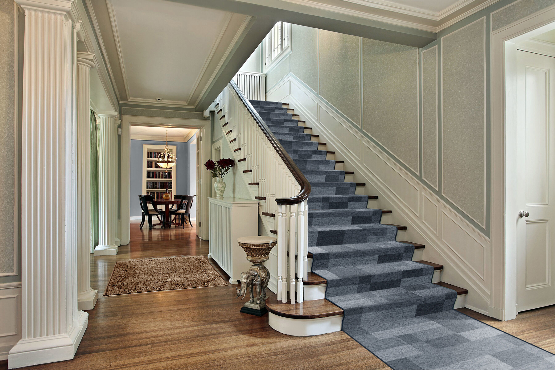 Läufer grau B: ca. 120 cm pro Meter