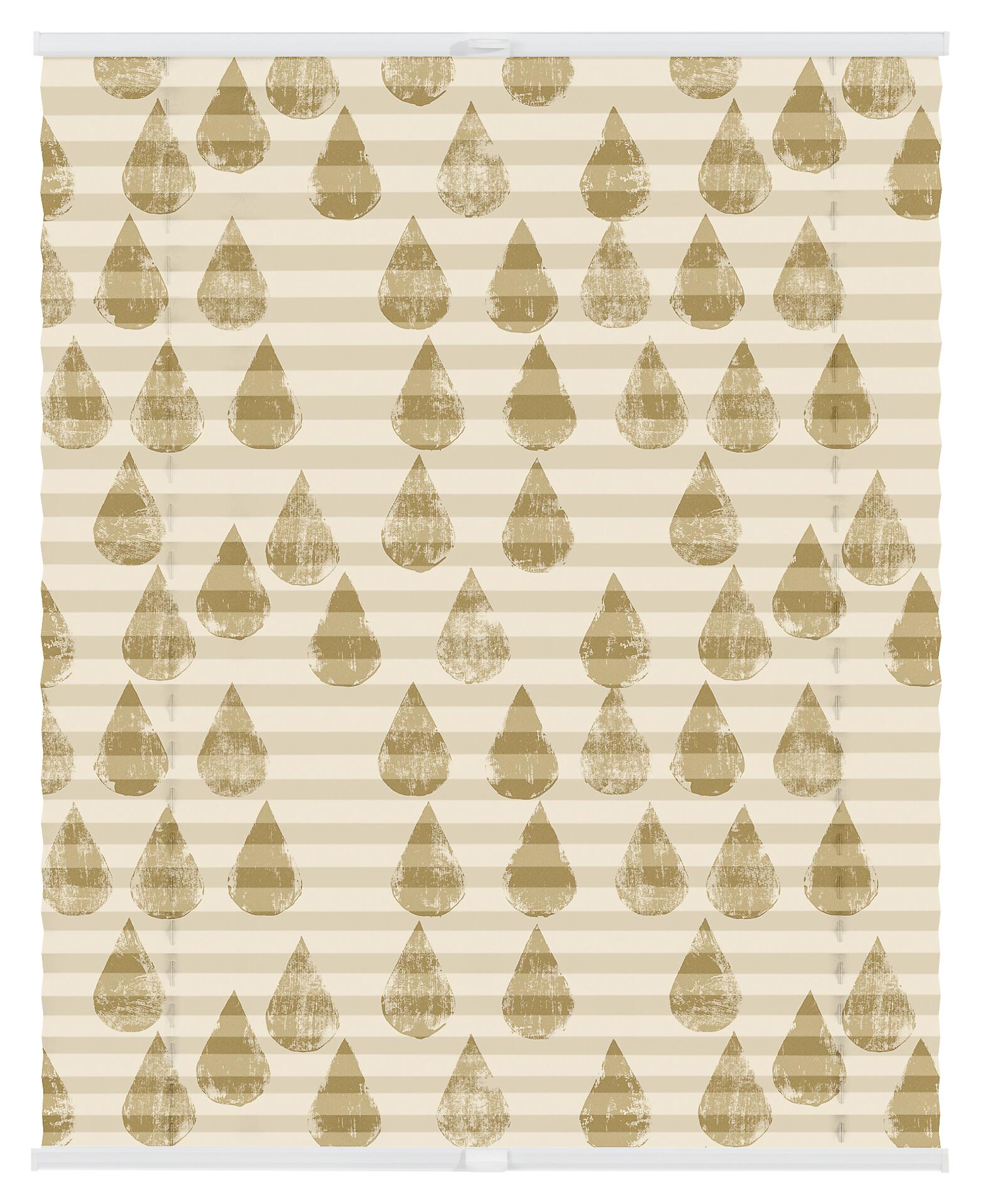 LICHTBLICK Spannplissee Golden Drops gold B/L: ca. 60x130 cm