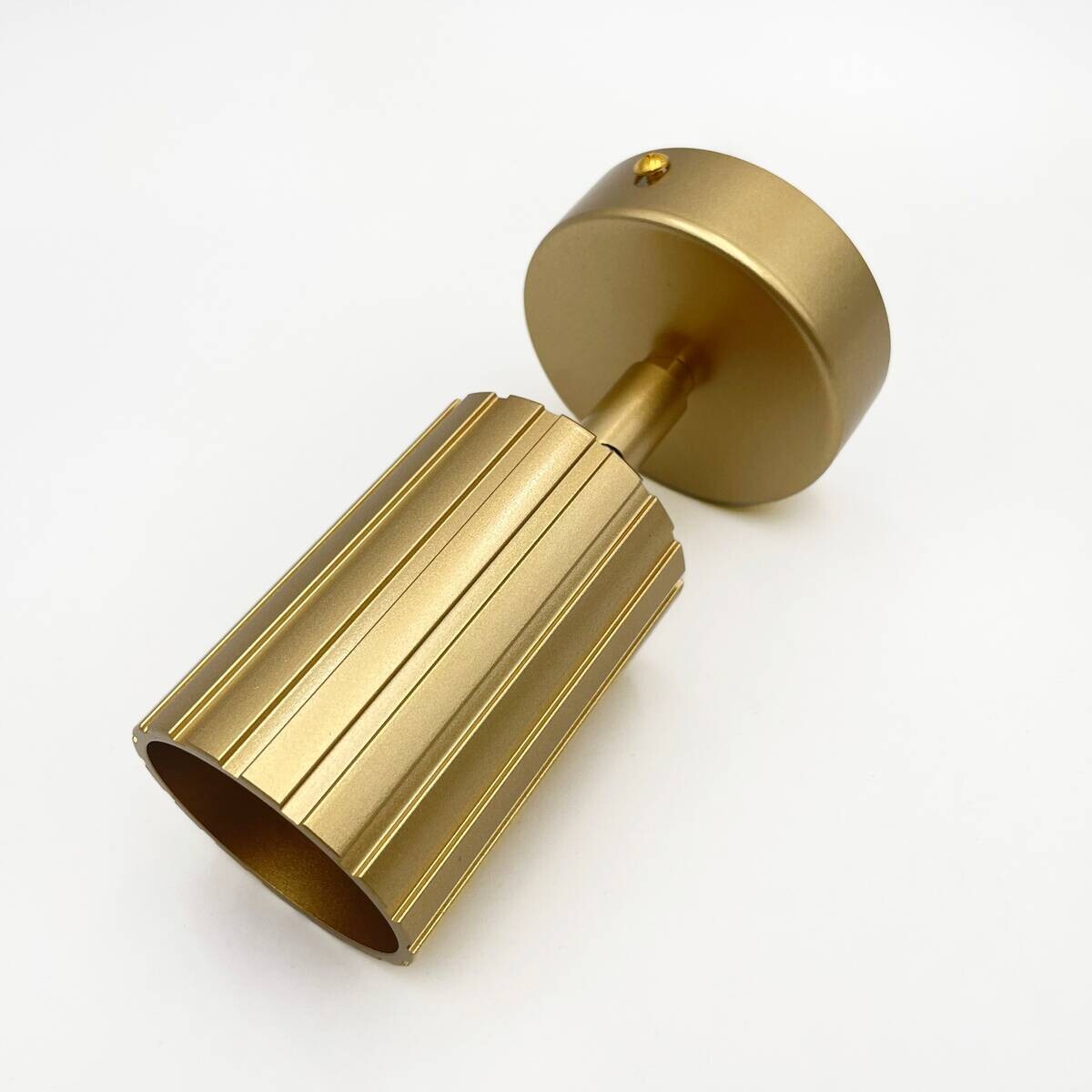 Lamkur Wandleuchte Prisma gold Stahl B/H/L: ca. 8x16x8 cm GU10 1 Brennstellen