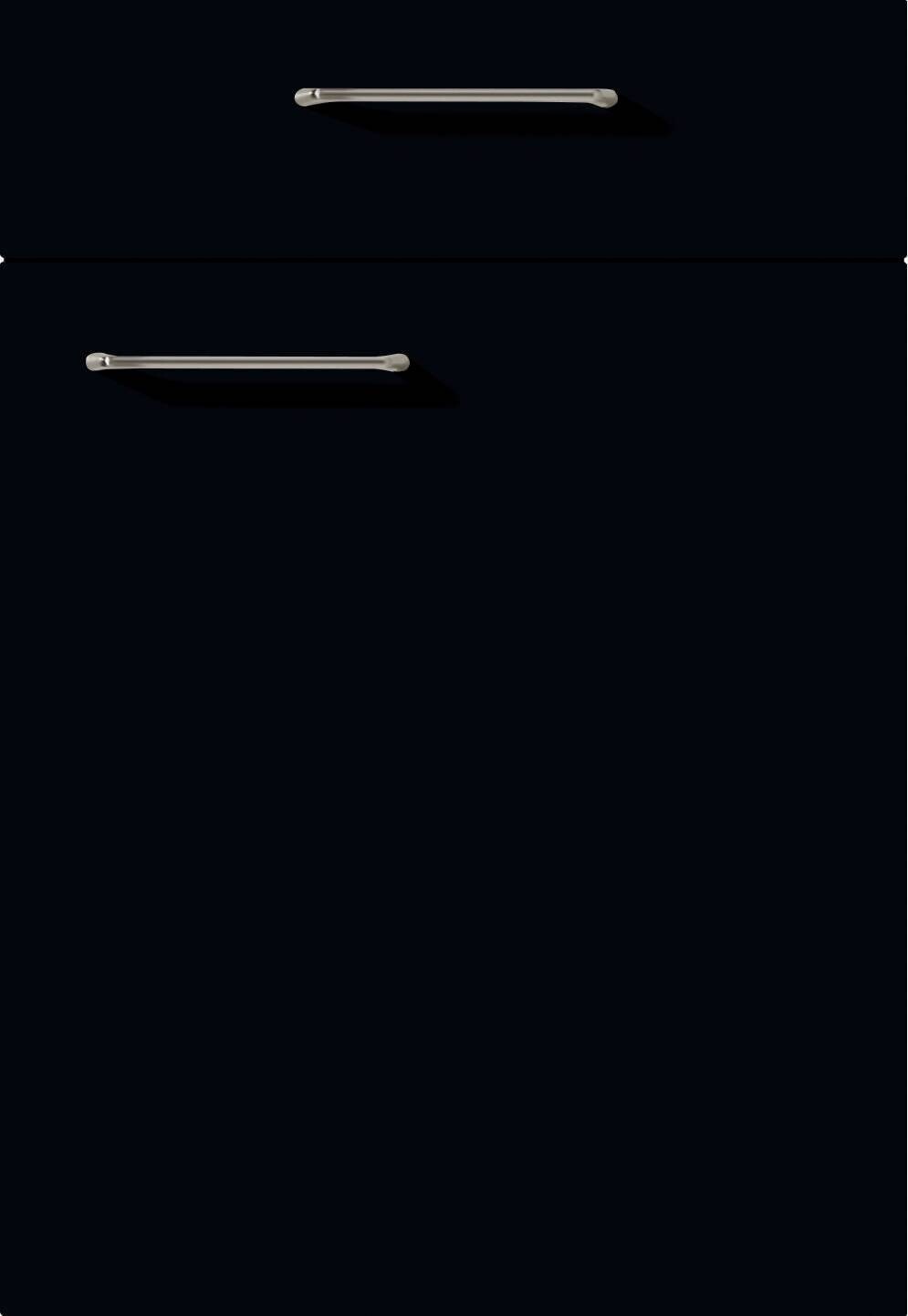 nobilia Doppelblock Touch schwarz Lacklaminat supermatt B/T/L: ca. 150x60x260 cm