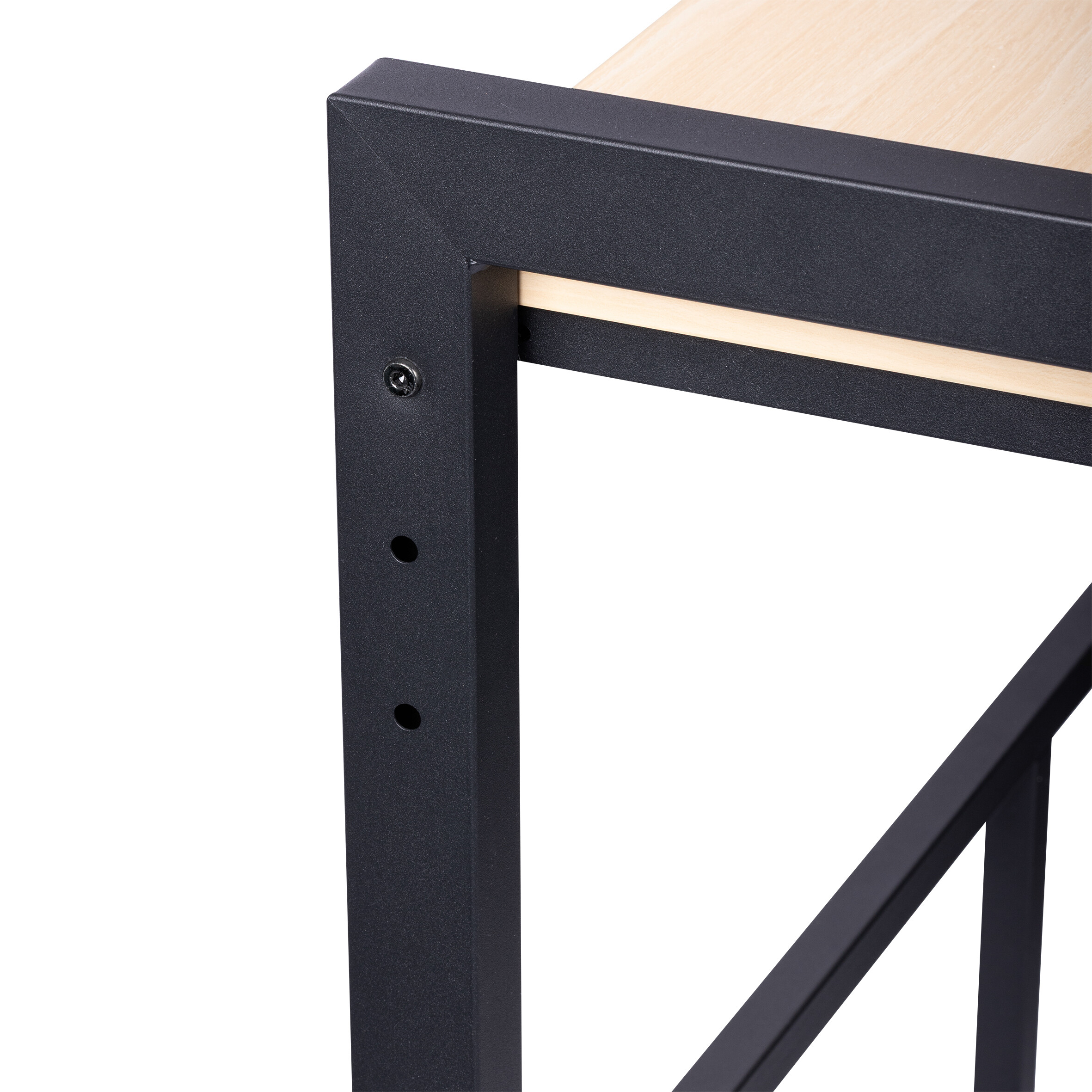 Waschmaschinenregal schwarz Stahl