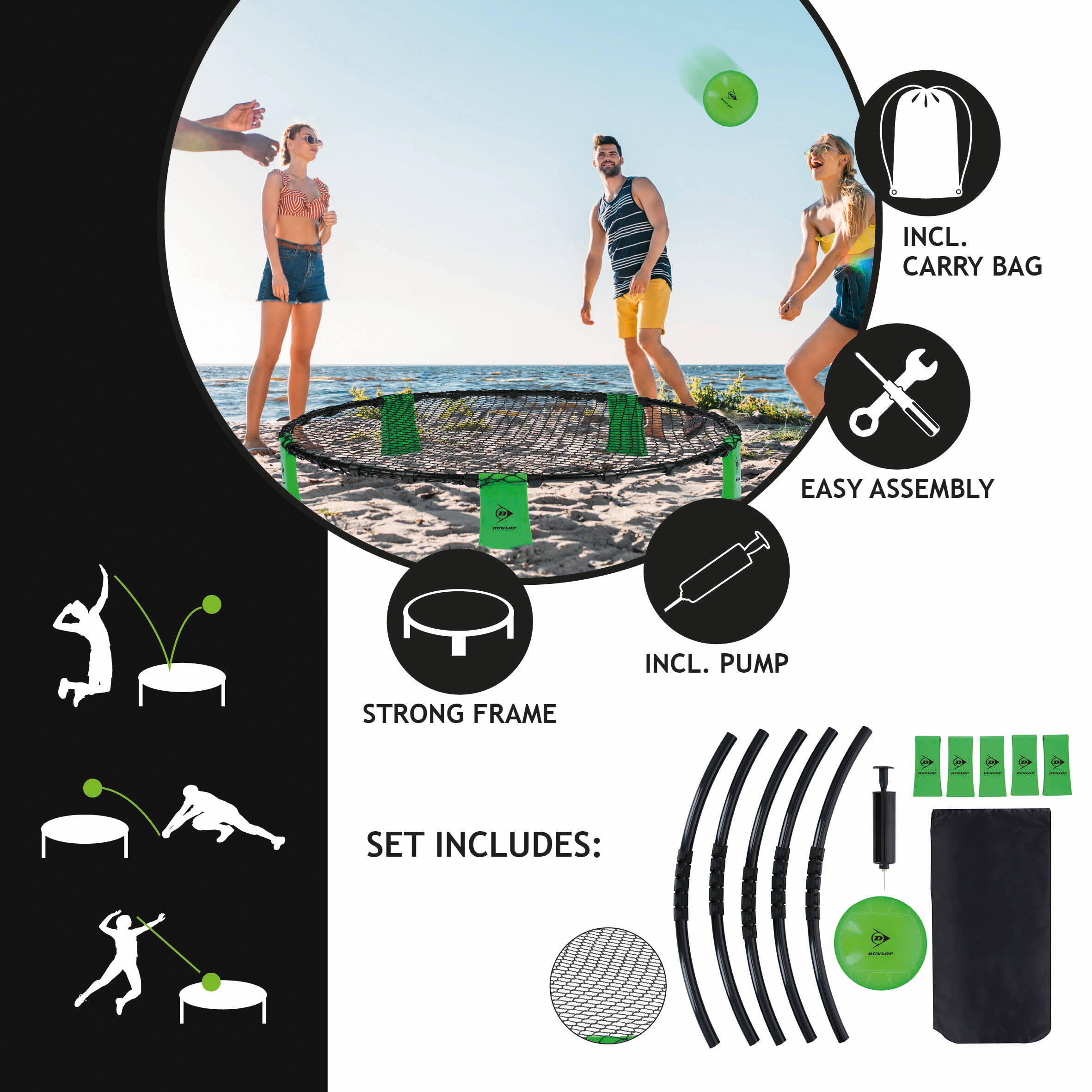 Dunlop Spyderball Set grün B/H/L: ca. 90x20x90 cm