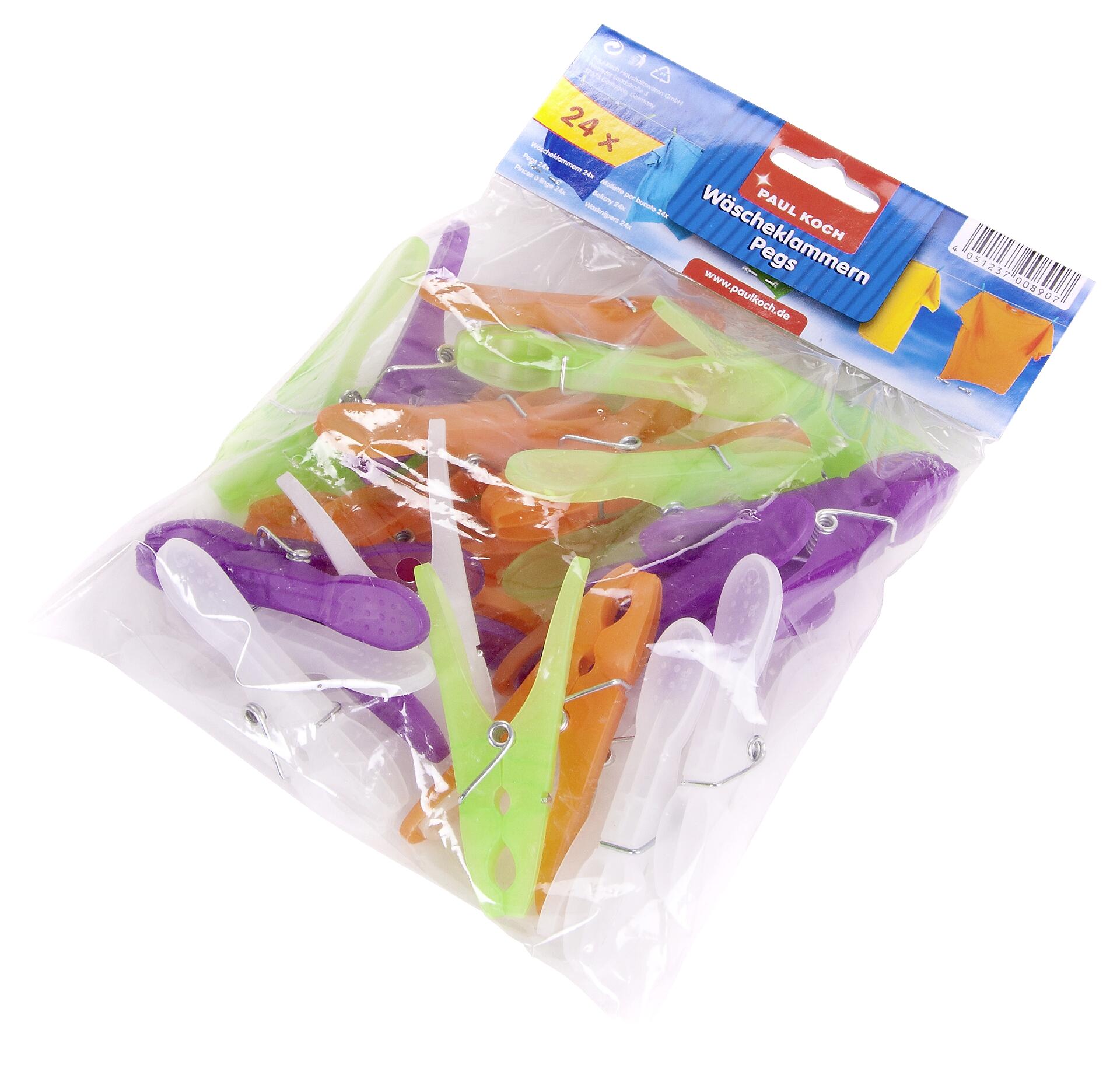 Wäscheklammern sortiert