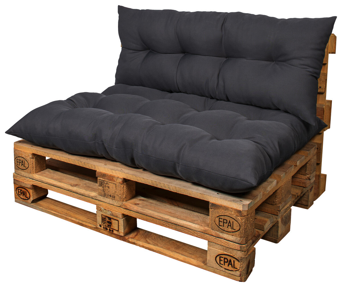 Acus collection Auflage anthrazit Polyester B/H/L: ca. 45x16x120 cm