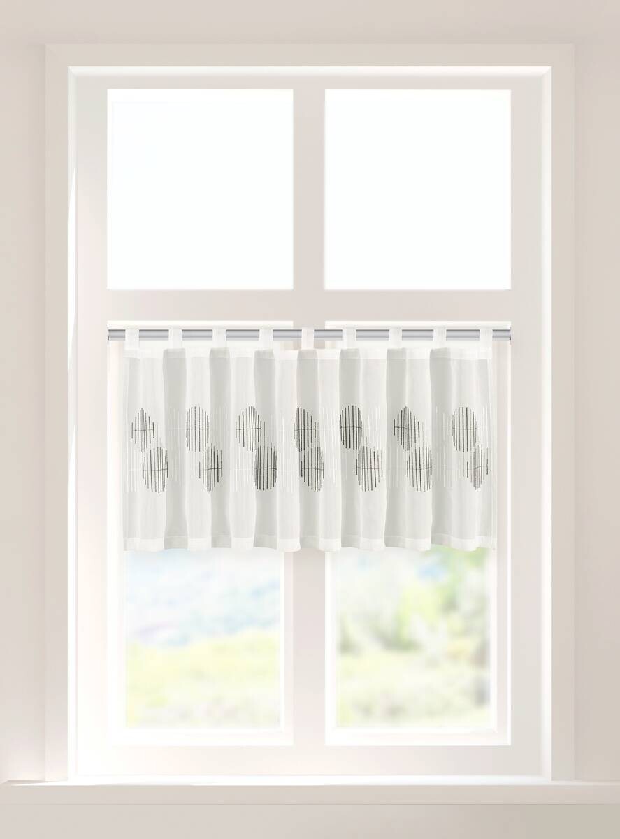 Scheibengardine Sue natur B/L: ca. 150x50 cm